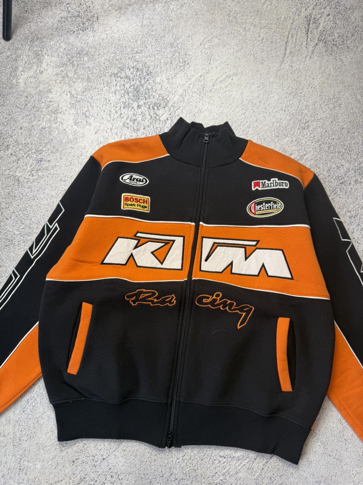 Vintage Vintage KTM Racing Hoodie Jacket Marlboro Size US L / EU 52-54 / 3 - 3 Thumbnail