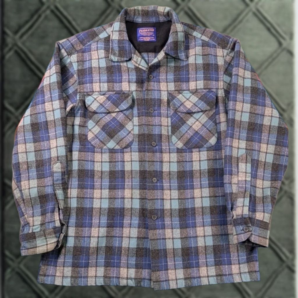 Pendleton Pendleton Beach Boys Wool Shirt Multicolor Medium Mens Button-Up Flap Pocket Limited Edition Size US M / EU 48-50 / 2 - 1 Thumbnail