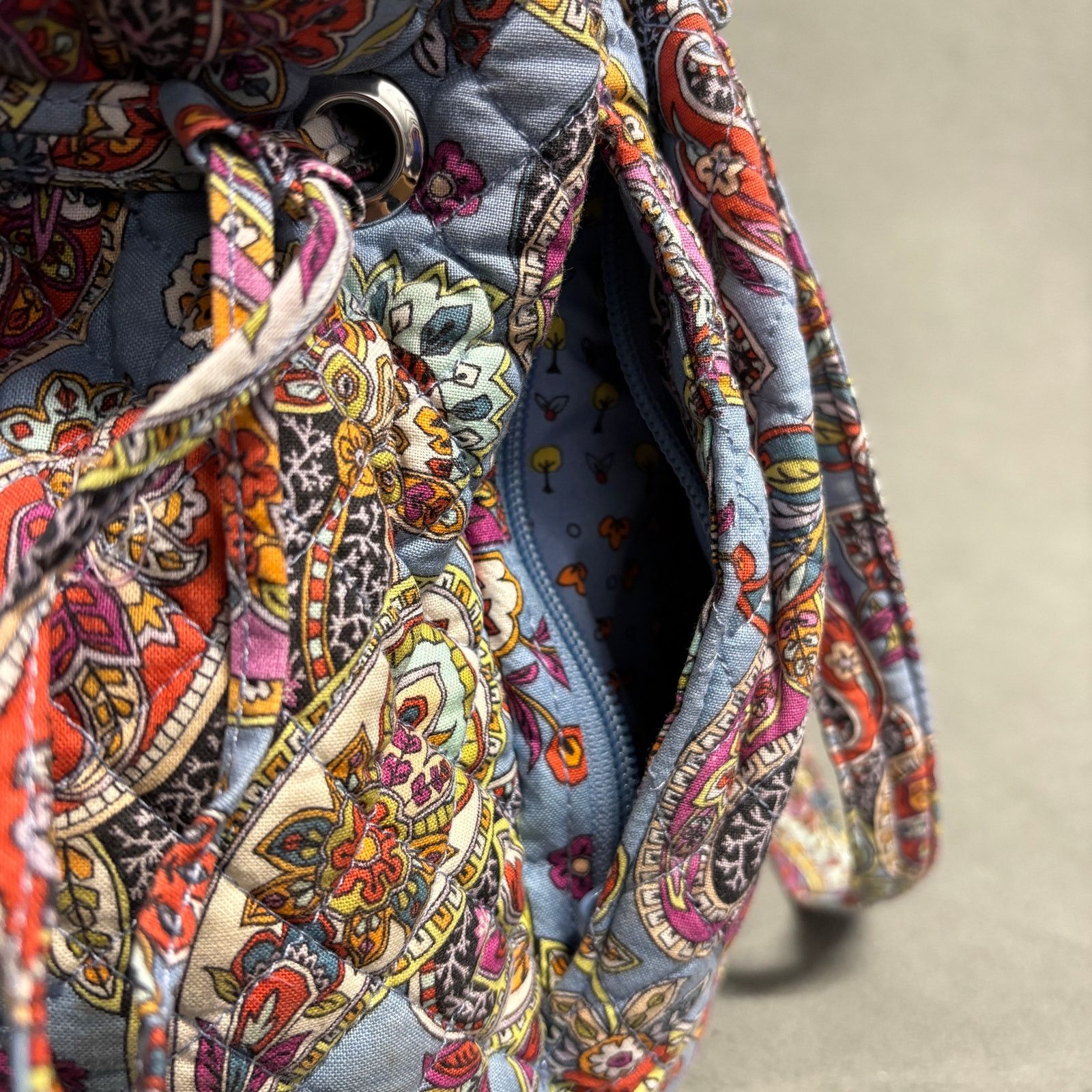 Vera Bradley VERA BRADLEY Glenna Satchel Provence Paisley in Cotton Blue Size ONE SIZE - 12 Thumbnail