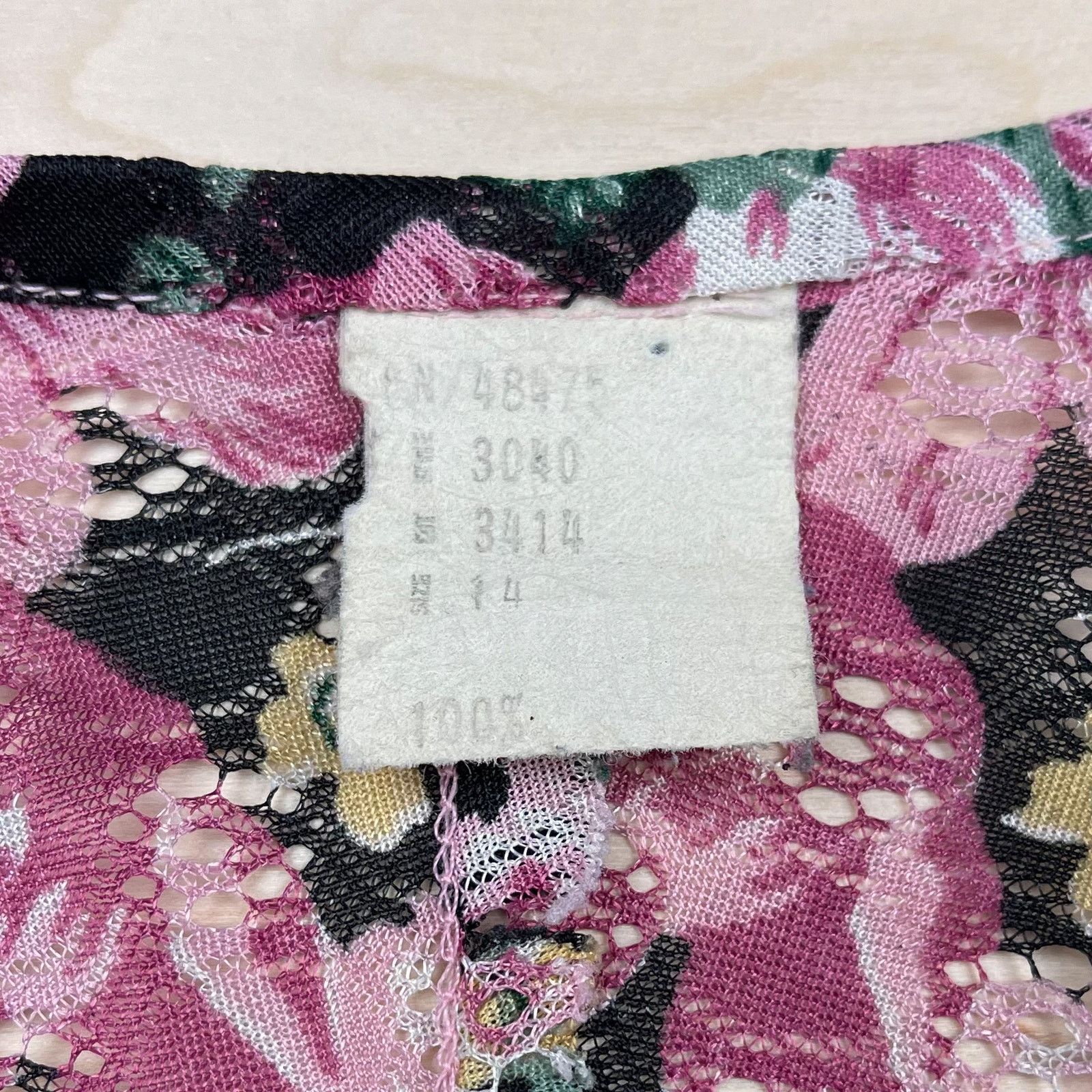 Vintage Vintage 1970s Black Floral Short Sleeve Night Dress Size ONE SIZE - 5 Thumbnail