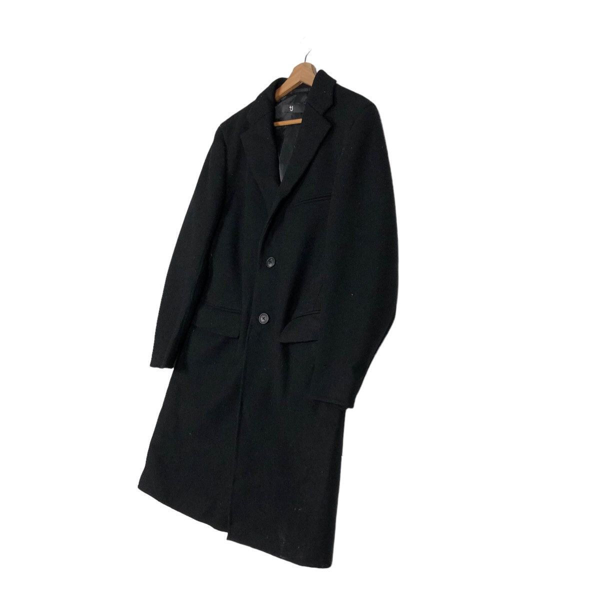 Jil Sander 🔥Rich Black - Long Fly Wool Jacket J+ Japan Made Size US S / EU 44-46 / 1 - 2 Thumbnail