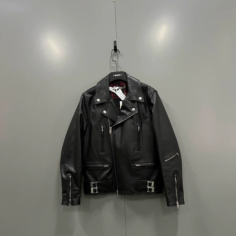 Givenchy Givenchy Size50 Black Multi-Zipper Motorcycle Leather Jacke Size US M / EU 48-50 / 2 - 1 Thumbnail