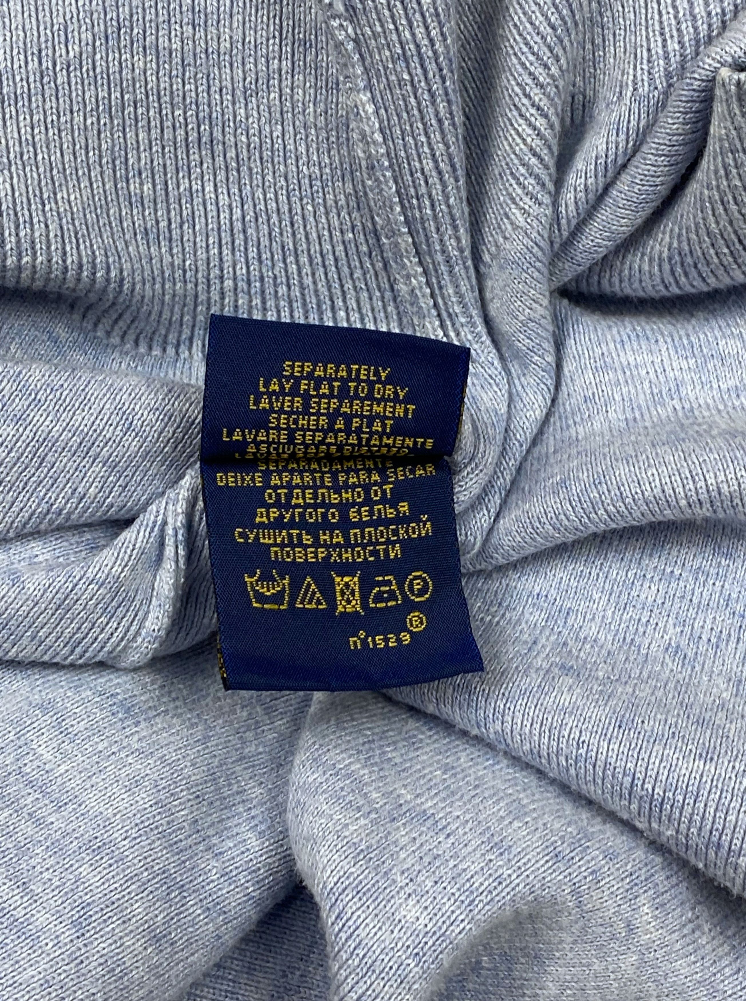 Ralph Lauren Vintage RALPH LAUREN Pastel Blue Longsleeve V-Neck M666 Size US XL / EU 56 / 4 - 7 Thumbnail