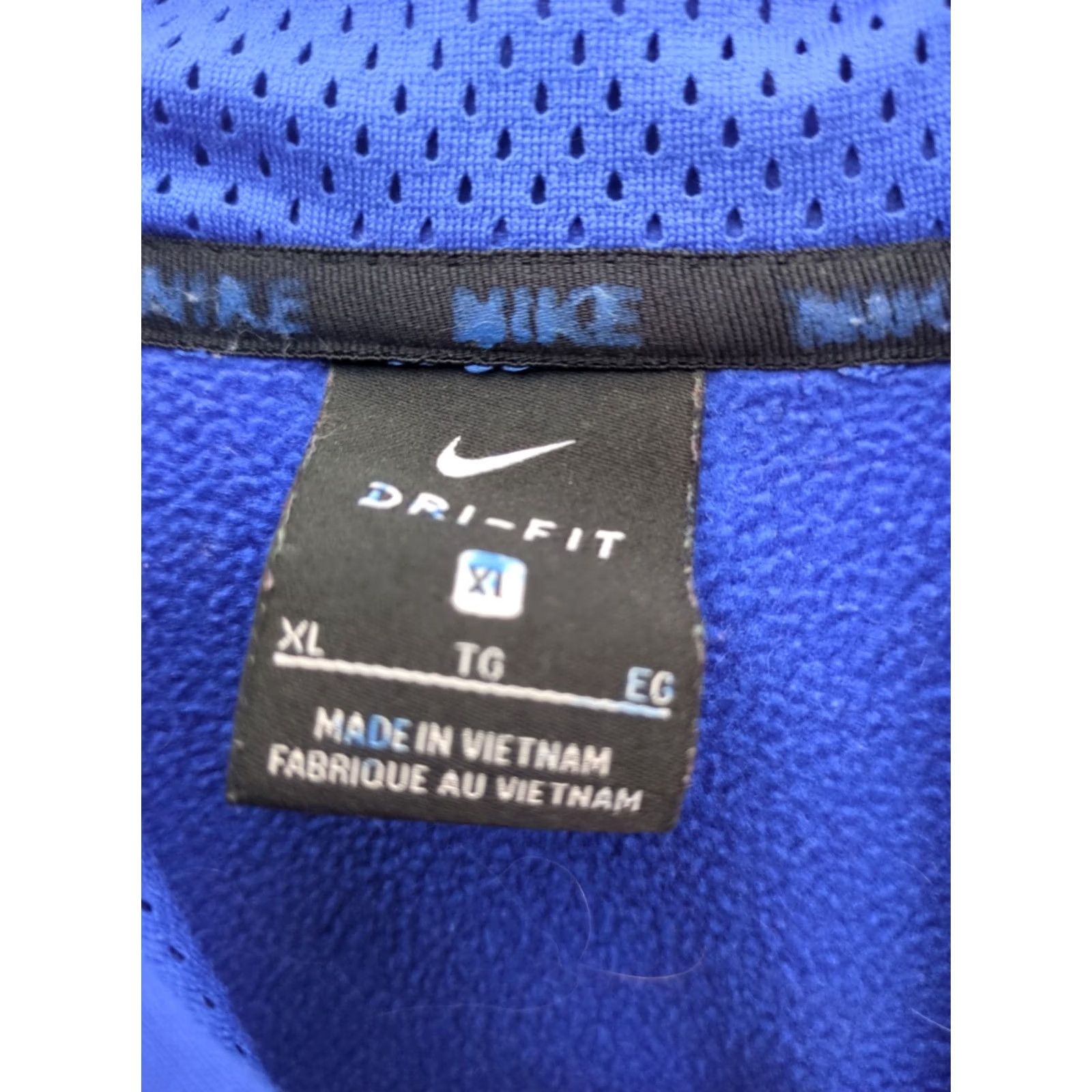 Nike Nike Hoodie Sweatshirt Mens XL Blue Dri-Fit Swoosh Logo Fleece Active Pullover Hooded Pockets Long Sleeve Size US XL / EU 56 / 4 - 3 Thumbnail