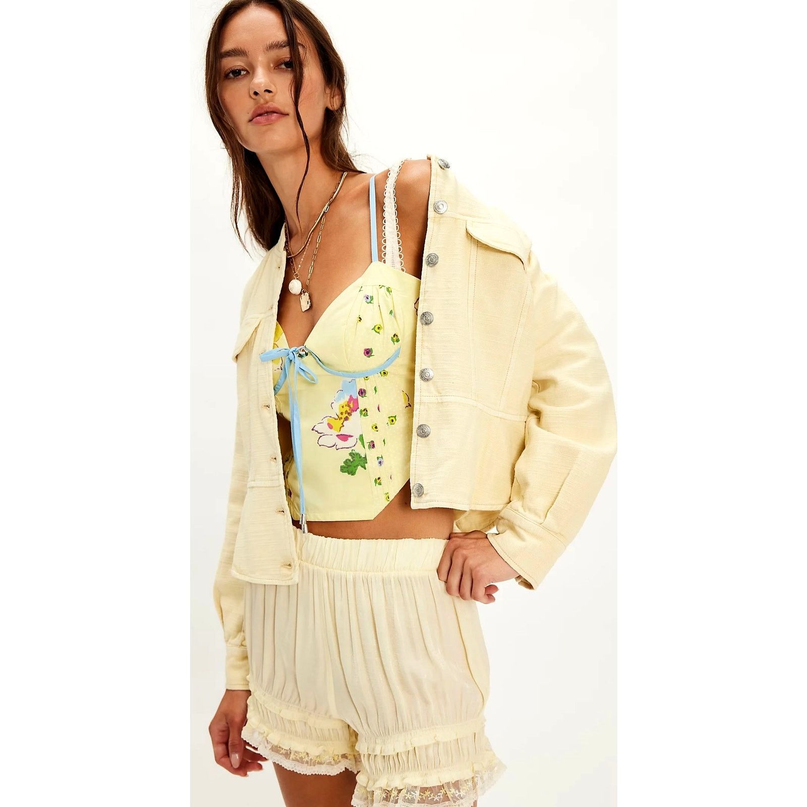 Free People Free People Luka Set Maxi Skirt Cropped Top Early Bloomer XL Size XL / US 12-14 / IT 48-50 - 6 Thumbnail