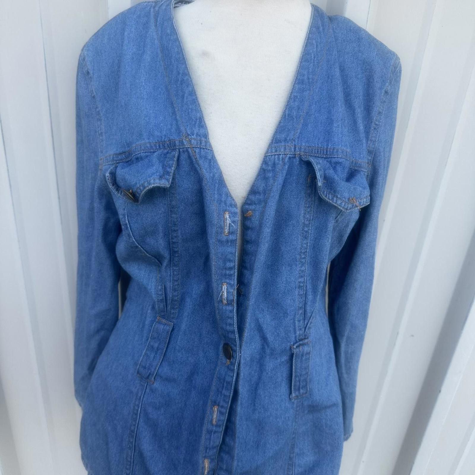 Other Vintage denim blouse small Size S / US 4 / IT 40 - 5 Thumbnail