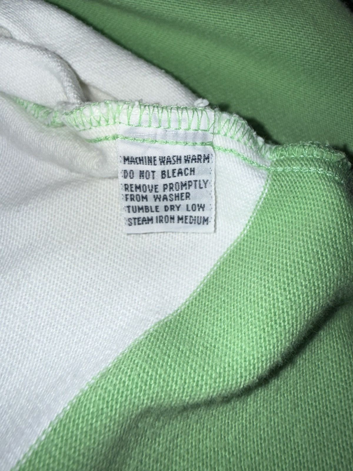 Polo Ralph Lauren Vintage Polo Ralph Lauren Rugby Shirt L Green Stripe Zip Up Size US L / EU 52-54 / 3 - 6 Thumbnail