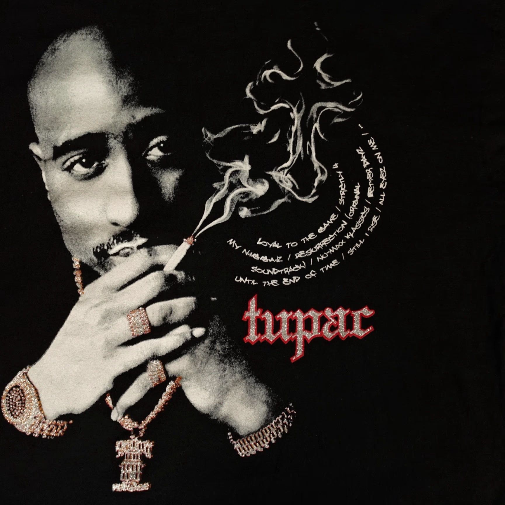 Vintage VINTAGE Tupac 2Pac Rap T-Shirt Mens 2XL Short Sleeve Black Hip Hop 2000s Size US XXL / EU 58 / 5 - 2 Thumbnail