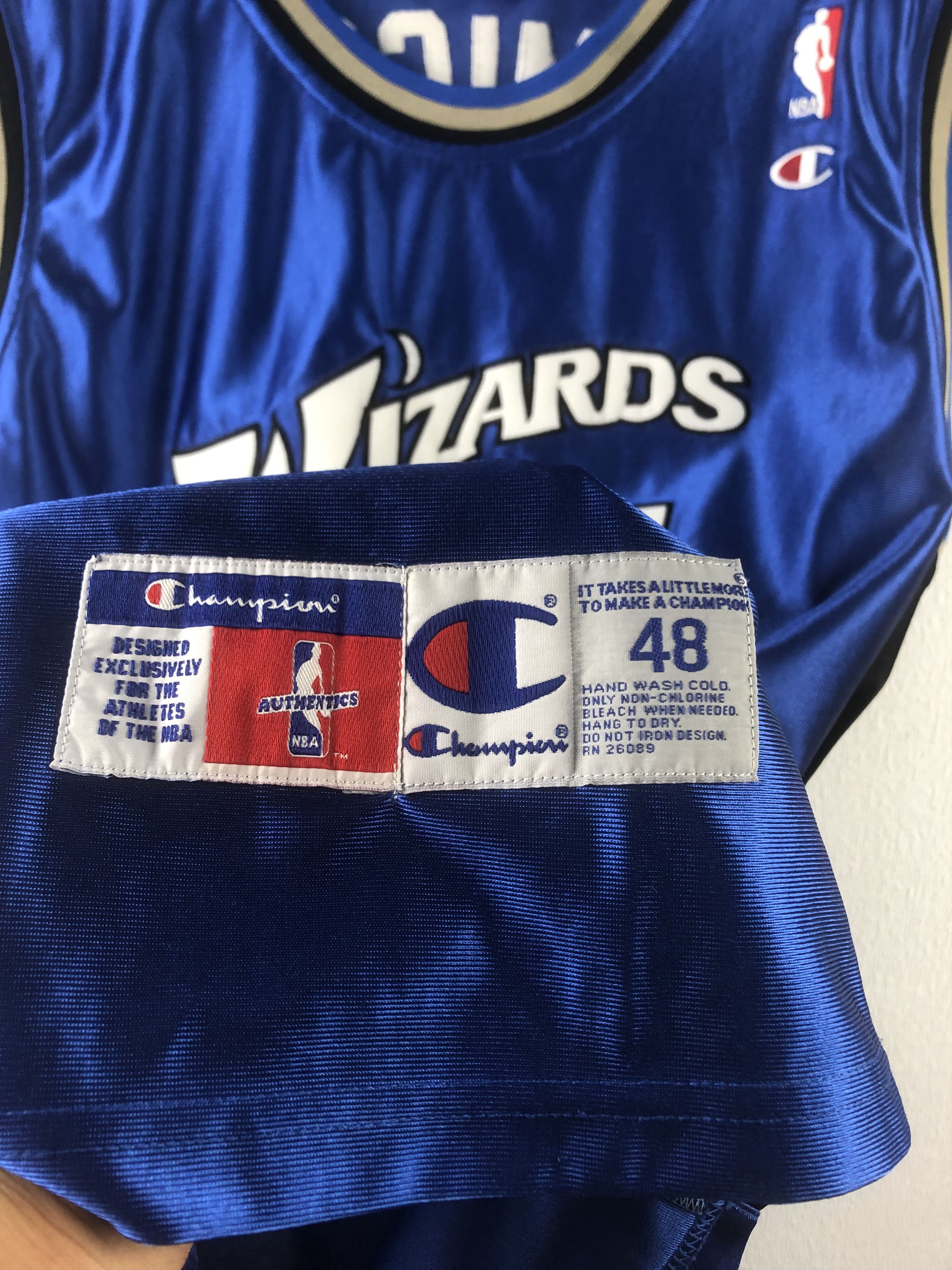 Champion Vintage Champion Warriors Jersey Jamison Blue NBA Mens Shirt Size US XXL / EU 58 / 5 - 7 Thumbnail