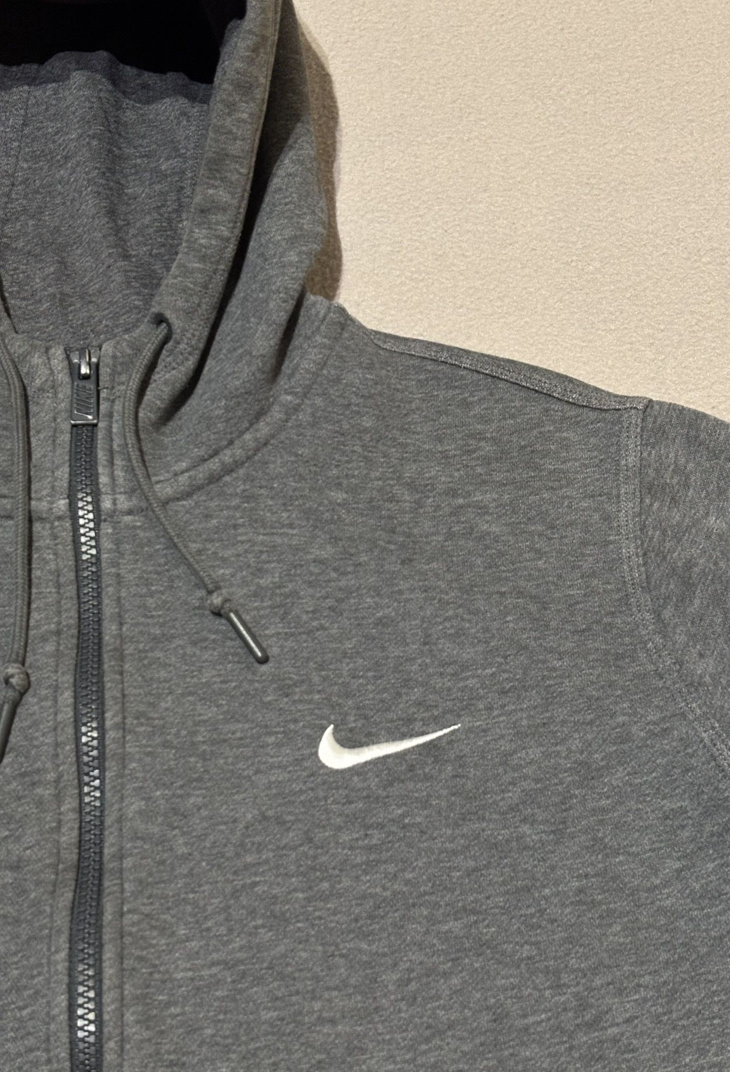 Nike Nike Club Swoosh Zip Hoodie Gray Dark Large Size US L / EU 52-54 / 3 - 8 Thumbnail