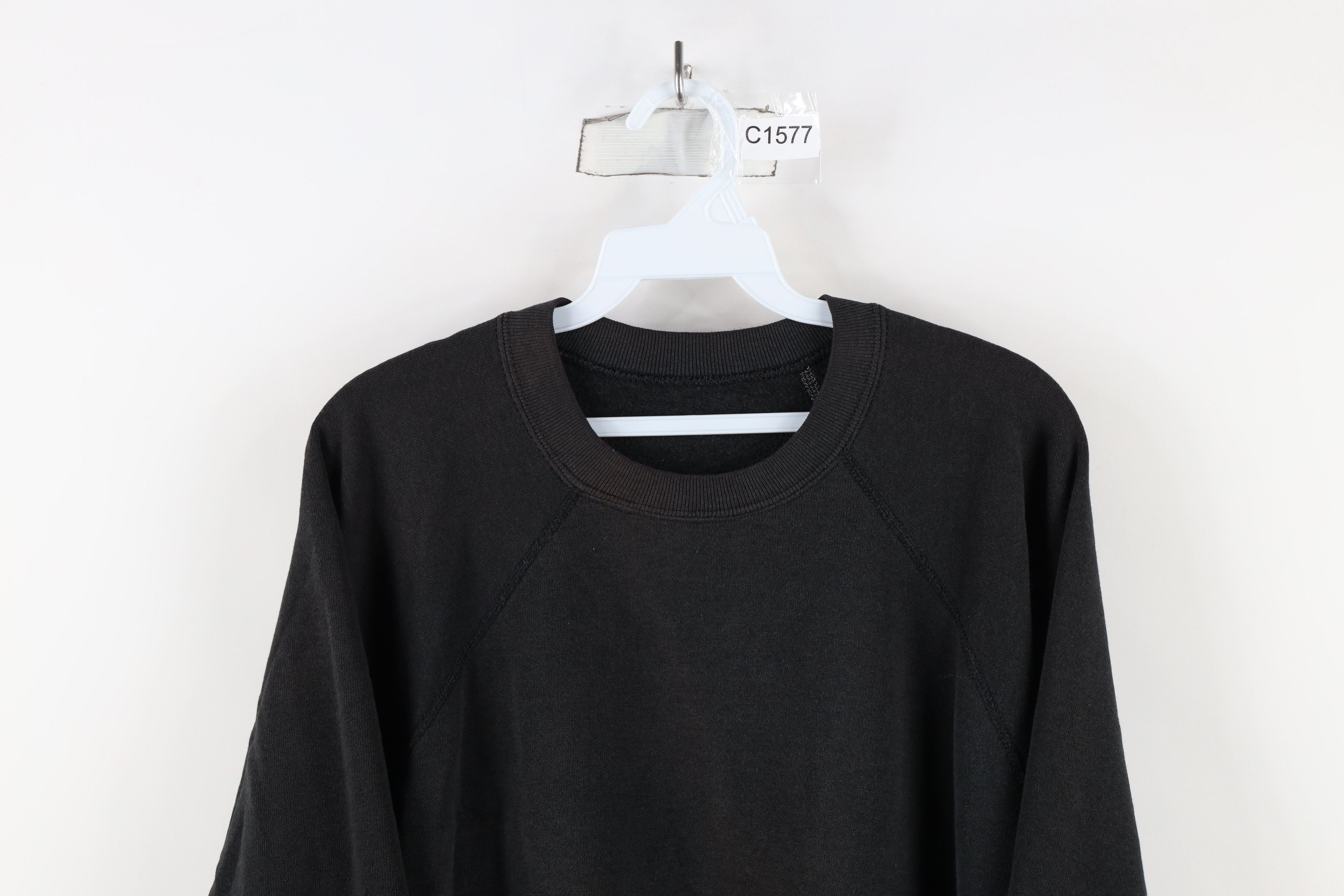 Vintage Vintage 80s 90s Streetwear Boxy Fit Sweatshirt Black USA Size XXL / US 16-18 / IT 52-54 - 2 Thumbnail