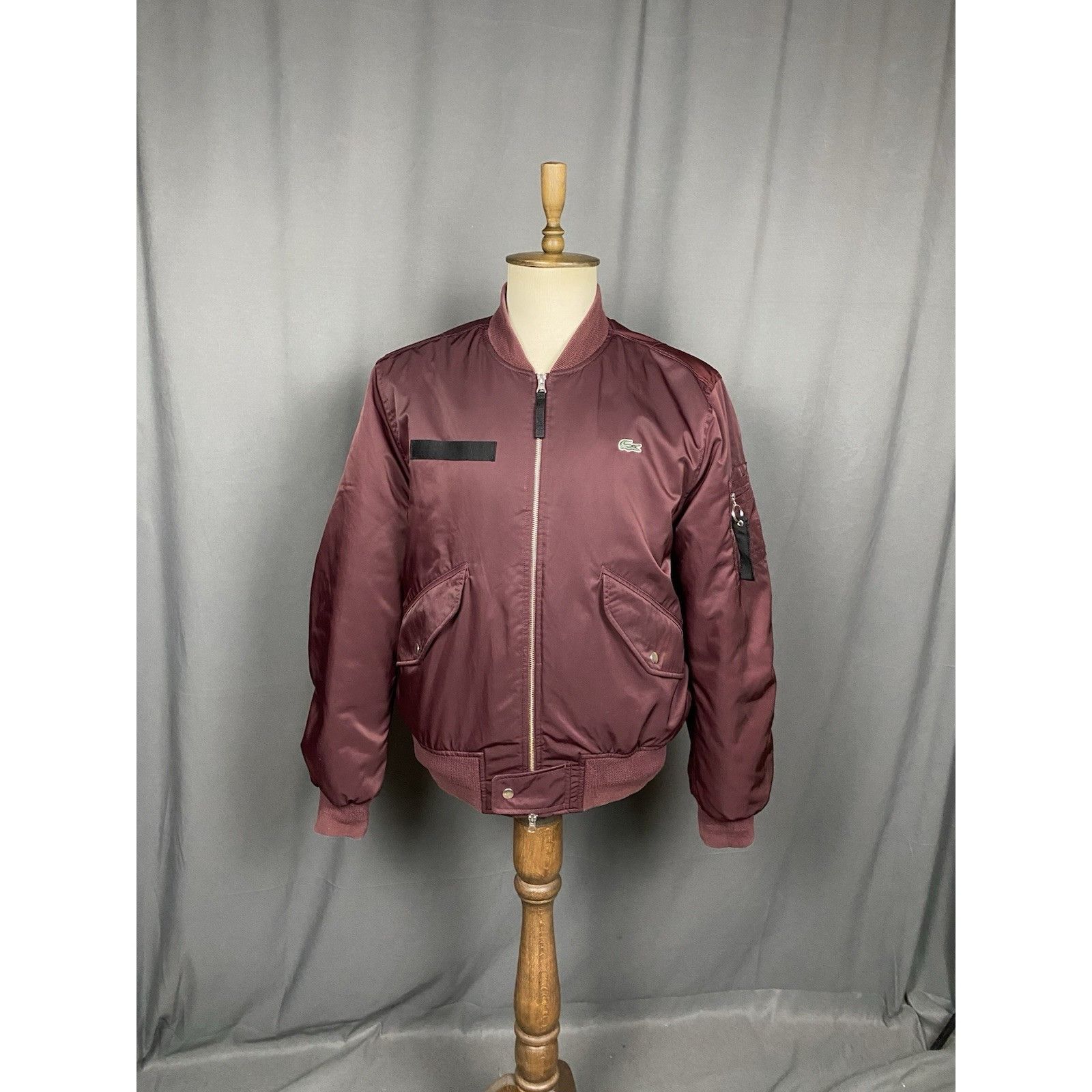 Lacoste Lacoste LIVE! Dark Red Burgundy Insulated Padded Winter Bomb Size US XXL / EU 58 / 5 - 4 Thumbnail