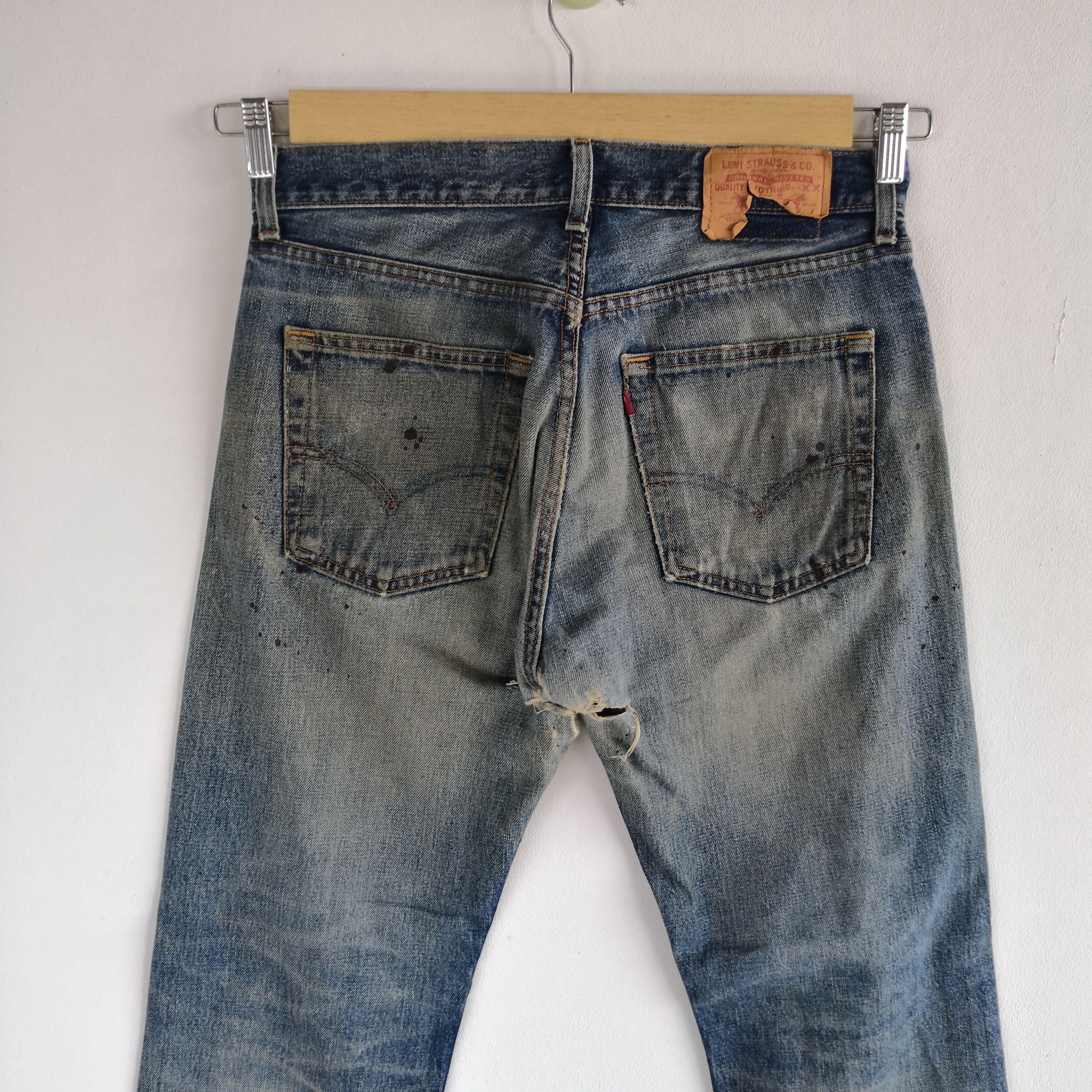 Levi's Vintage Levis 516 Distressed Denim Rusty Wash Levi's Jeans Size US 30 / EU 46 - 4 Thumbnail