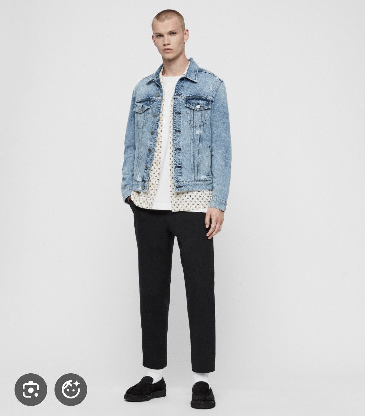 Allsaints Allsaints light indigo denim jacket Size US XS / EU 42 / 0 - 6 Thumbnail
