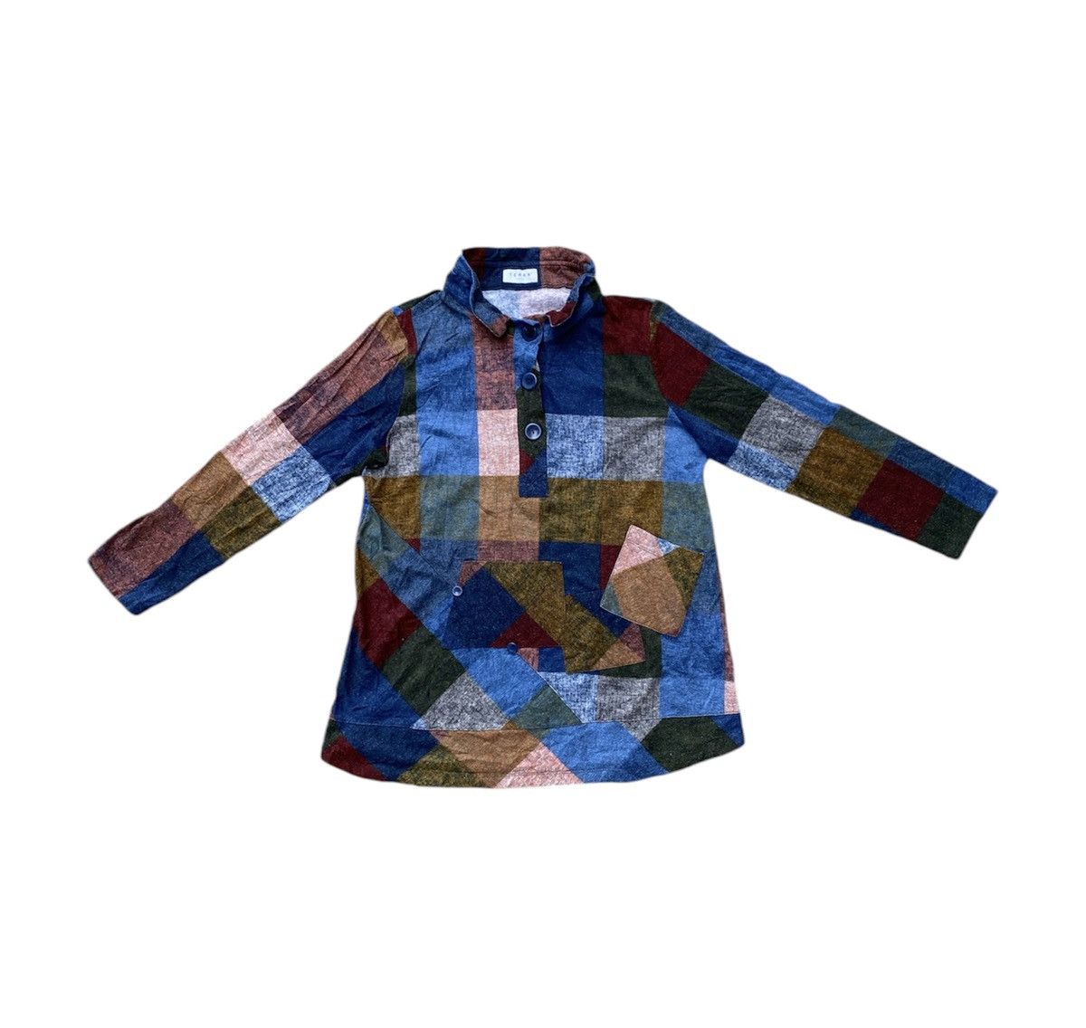 Designer × Japanese Brand Terra SJ Apparel Multicolor Wired Collar Size XL / US 12-14 / IT 48-50 - 1 Thumbnail