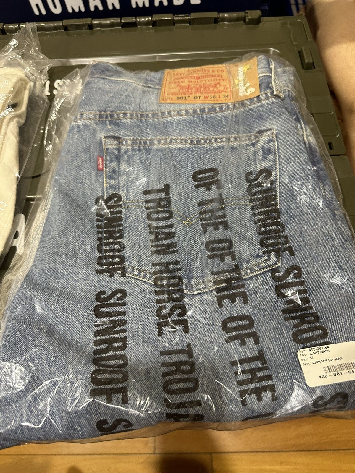 DENIM TEARS × Virgil Abloh Denim Tears x Levi's 501 Pyrex Tears Jeans Virgil Abloh Size US 36 / EU 52 - 5 Thumbnail