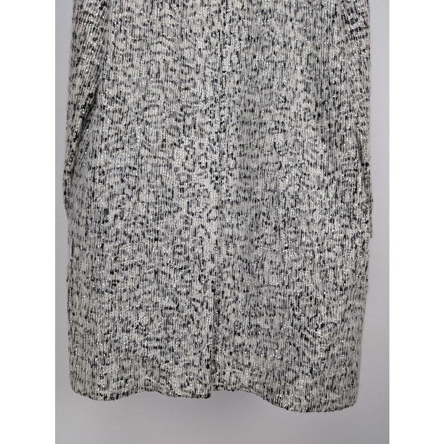 Celine o1rshd1 Hand Woven Wool Coat Jacket in Grey/Black Size US M / EU 48-50 / 2 - 12 Thumbnail