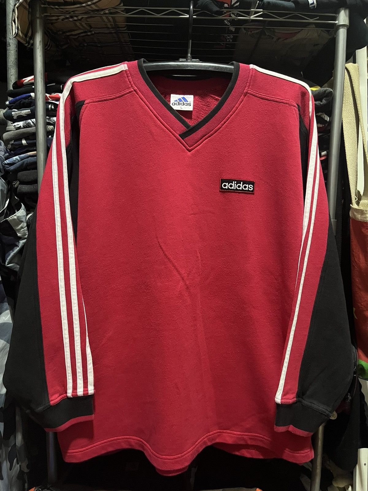 Adidas Adidas The Brand With Three Stripes Sweatshirt 90s Size US L / EU 52-54 / 3 - 1 Thumbnail