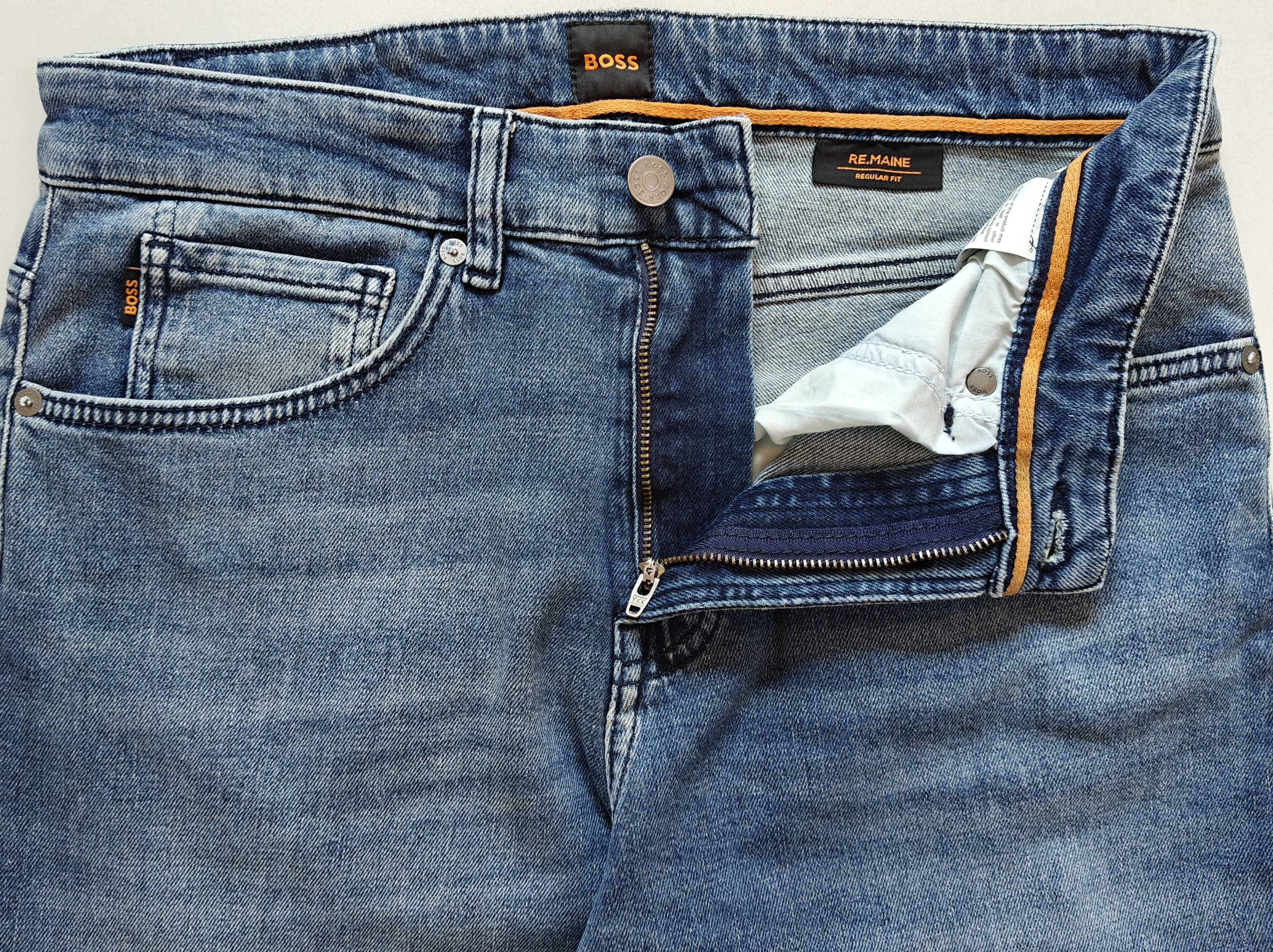 Hugo Boss BOSS RE.MAINE Regular fit men's Jeans Free Shipping T/6085 Size US 31 - 5 Thumbnail