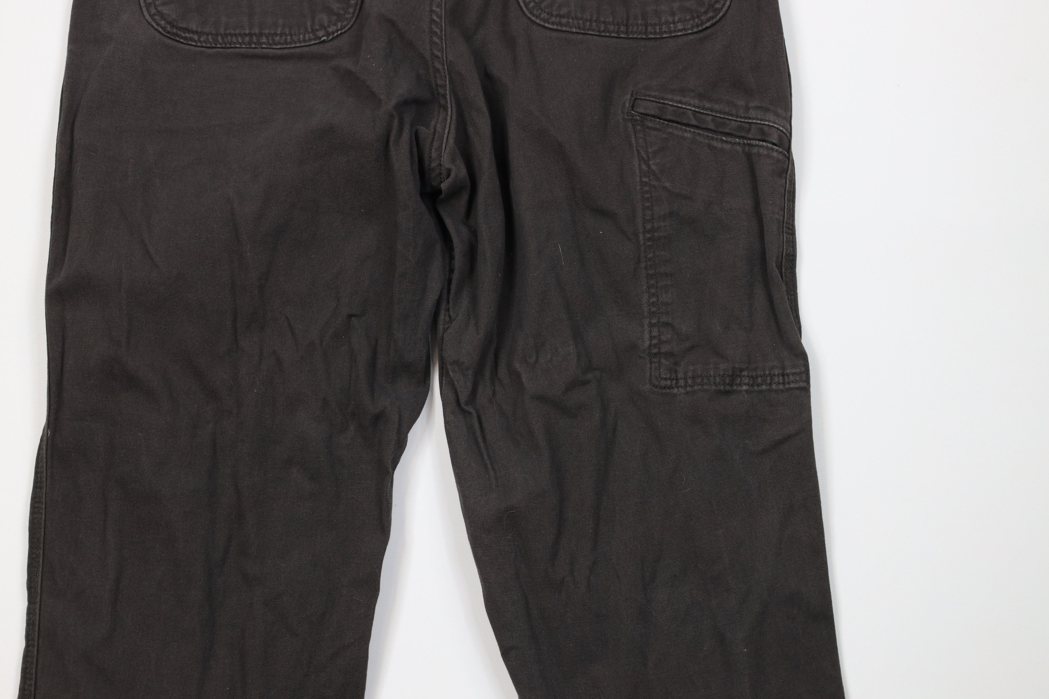 Carhartt Vintage Y2K Carhartt Wide Leg Dungaree Pants Peat Green Size US 36 / EU 52 - 11 Thumbnail