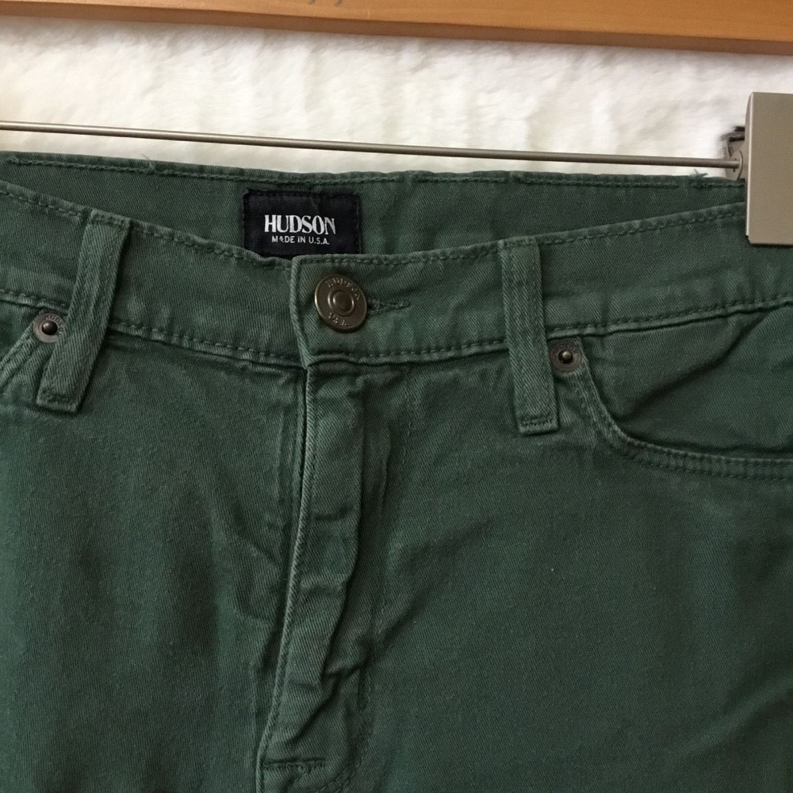 Hudson Hudson Green Super Skinny Jeans Size 28" / US 6 / IT 42 - 4 Thumbnail