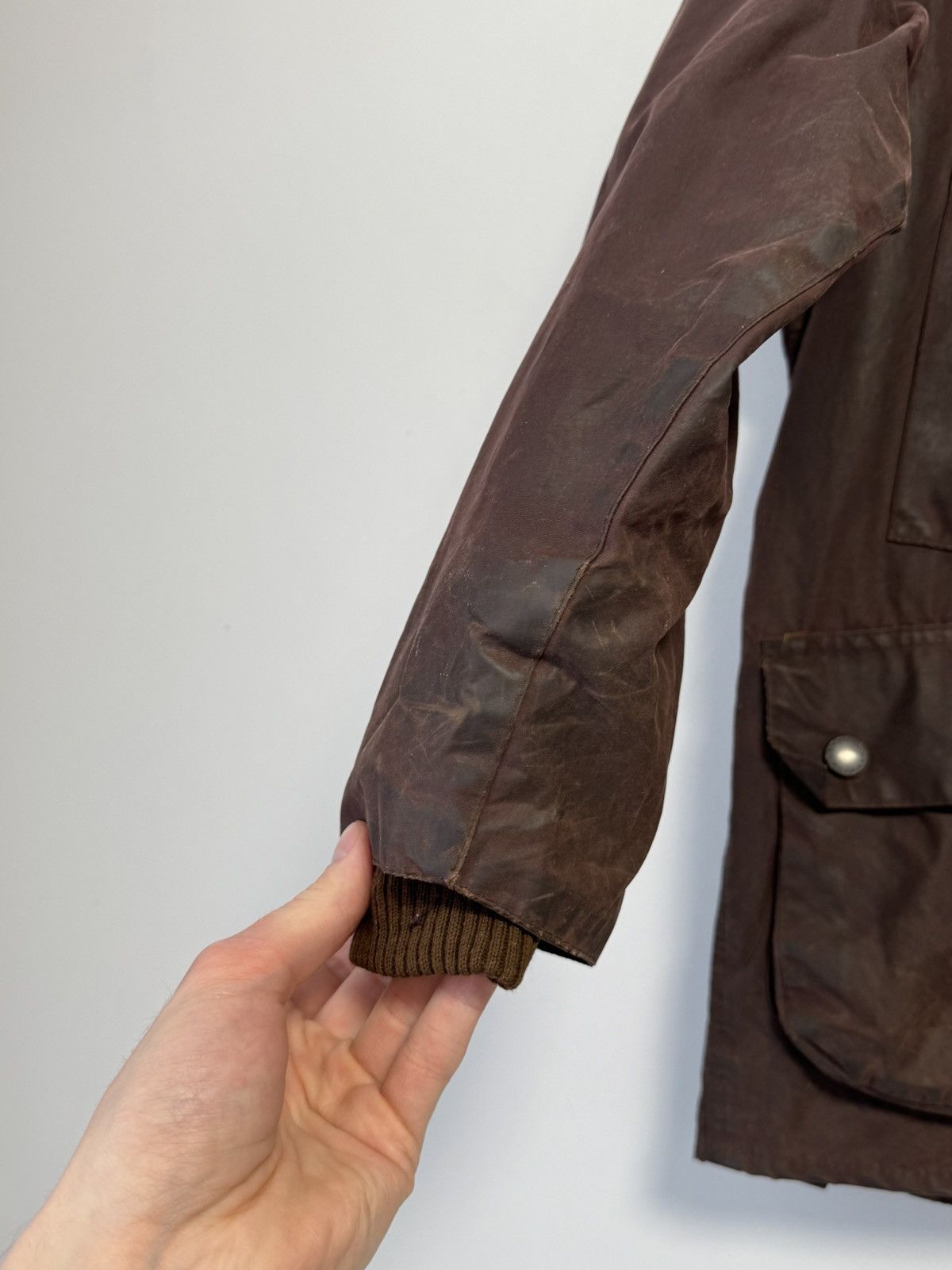 Barbour Vintage Barbour Bedale Wax Jacket Brown C38 England A103 Size US M / EU 48-50 / 2 - 16 Thumbnail