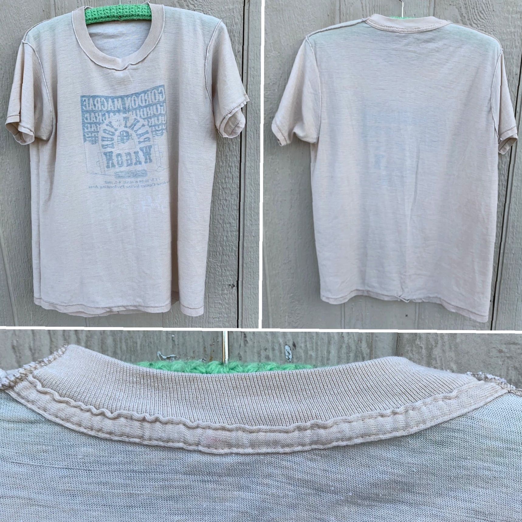 Vintage VINTAGE Gordon Macrae Paint Your Wagon San Jose Civic Light Opera 1982 t-shirt Men L Beige Graphic Tee 1980s Size US L / EU 52-54 / 3 - 6 Thumbnail