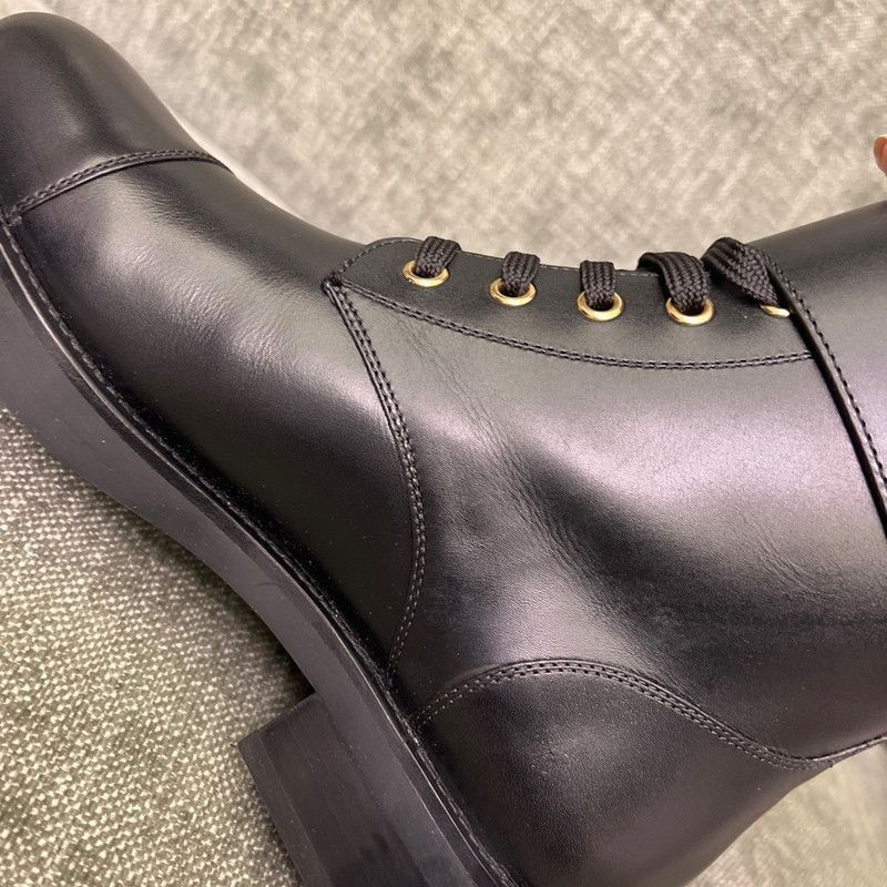 Louis Vuitton Louis Vuitton Wonderland Black Leather Martin Boots - Size US 8 / IT 38 - 9 Thumbnail