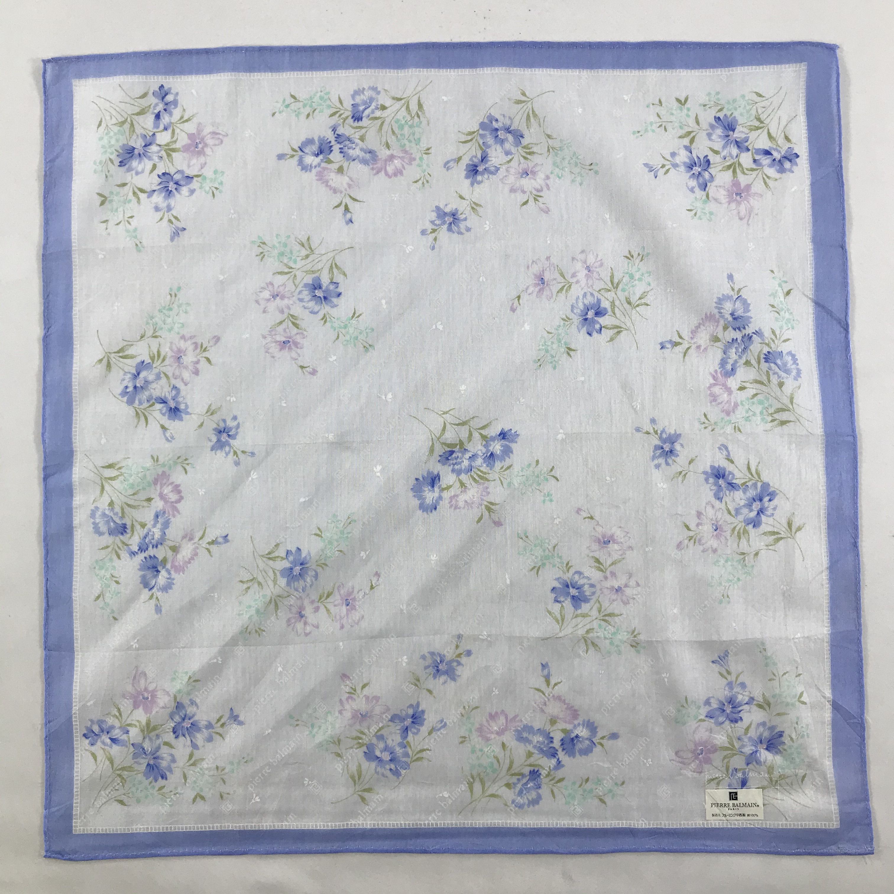 Pierre Balmain × Vintage Pierre Balmain Bandana / Handkerchief / Neckerchief - S1254 Size ONE SIZE - 1 Thumbnail