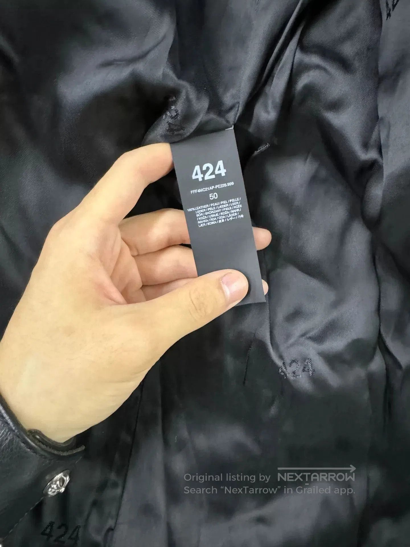 424 424 Inc Leather Jacket Kanye Style. Size US M / EU 48-50 / 2 - 4 Thumbnail
