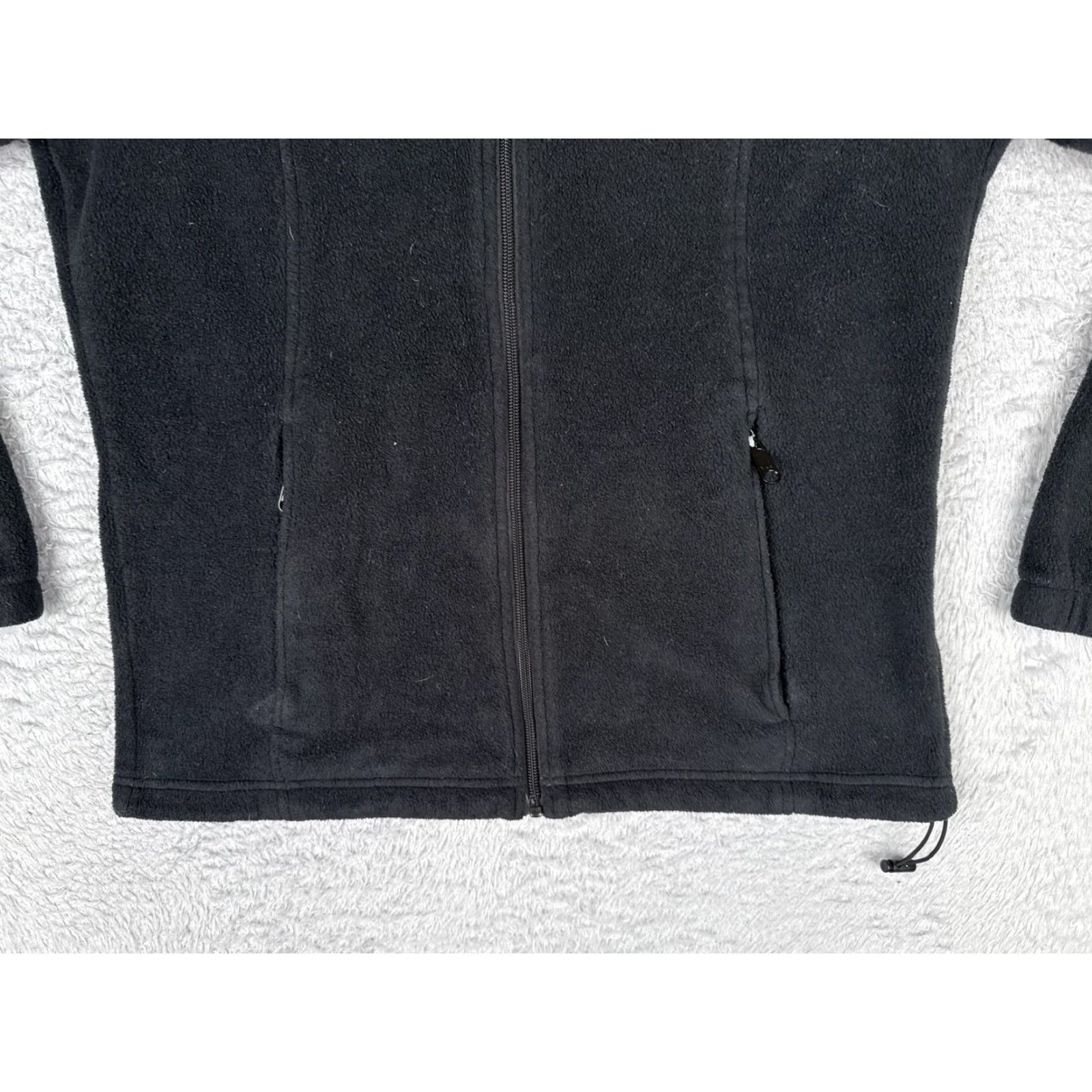 Vintage Columbia Jacket Womens L Black Full Zip Pockets Hiking Outdoor Trail Fleece Thermal Winter Activewear Casual Travel Size L / US 10 / IT 46 - 5 Thumbnail