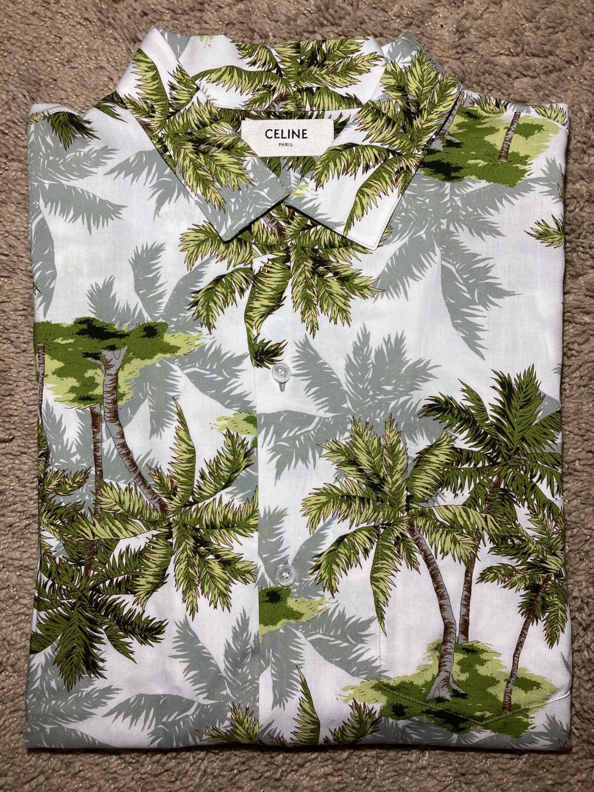 New SS24 Celine Palm Tree California Hawaiian Shirt Aloha
