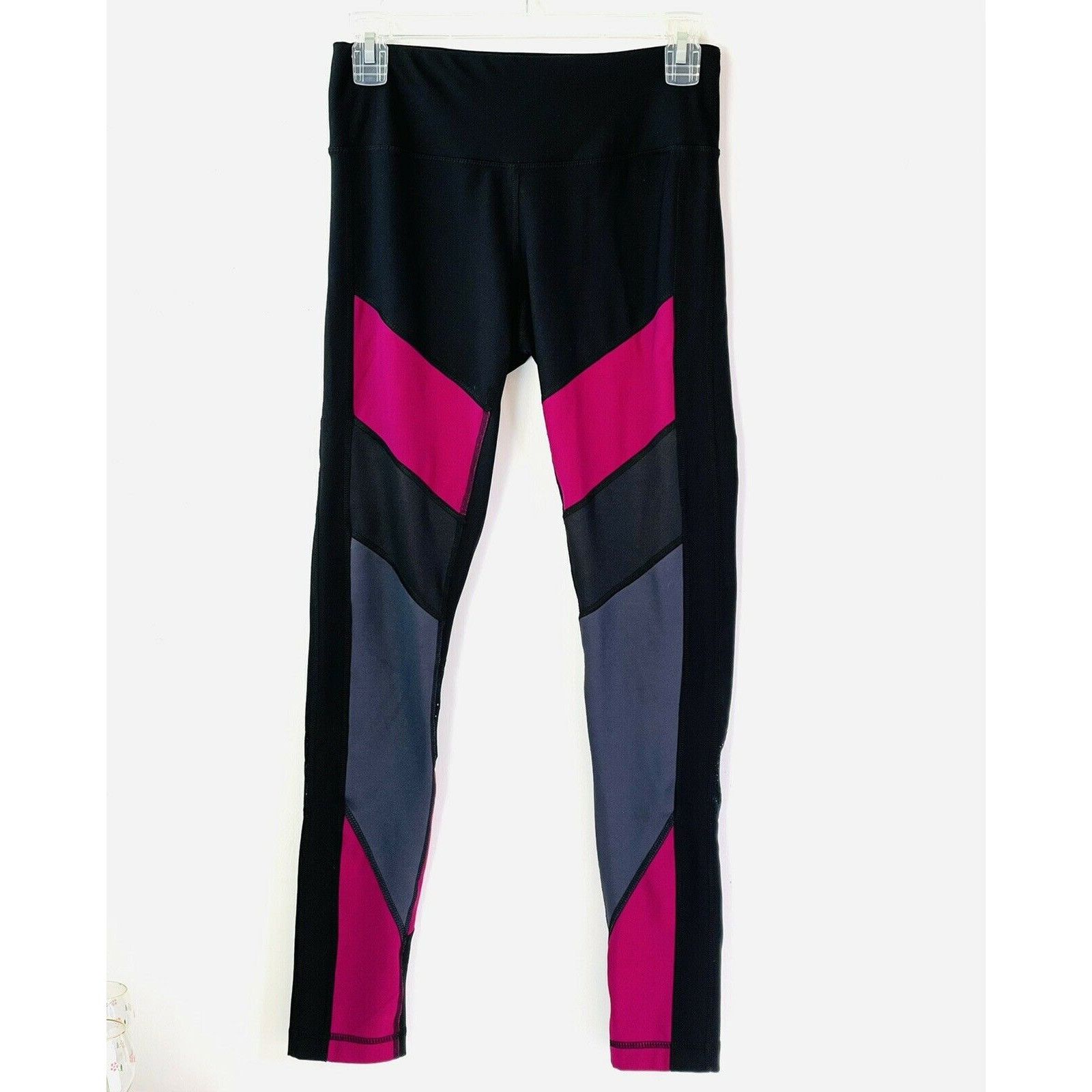 Other 90 Degree By Reflex Women’s Leggings Sheer Mesh Black Gray M Size 26" / US 2 / IT 38 - 2 Thumbnail