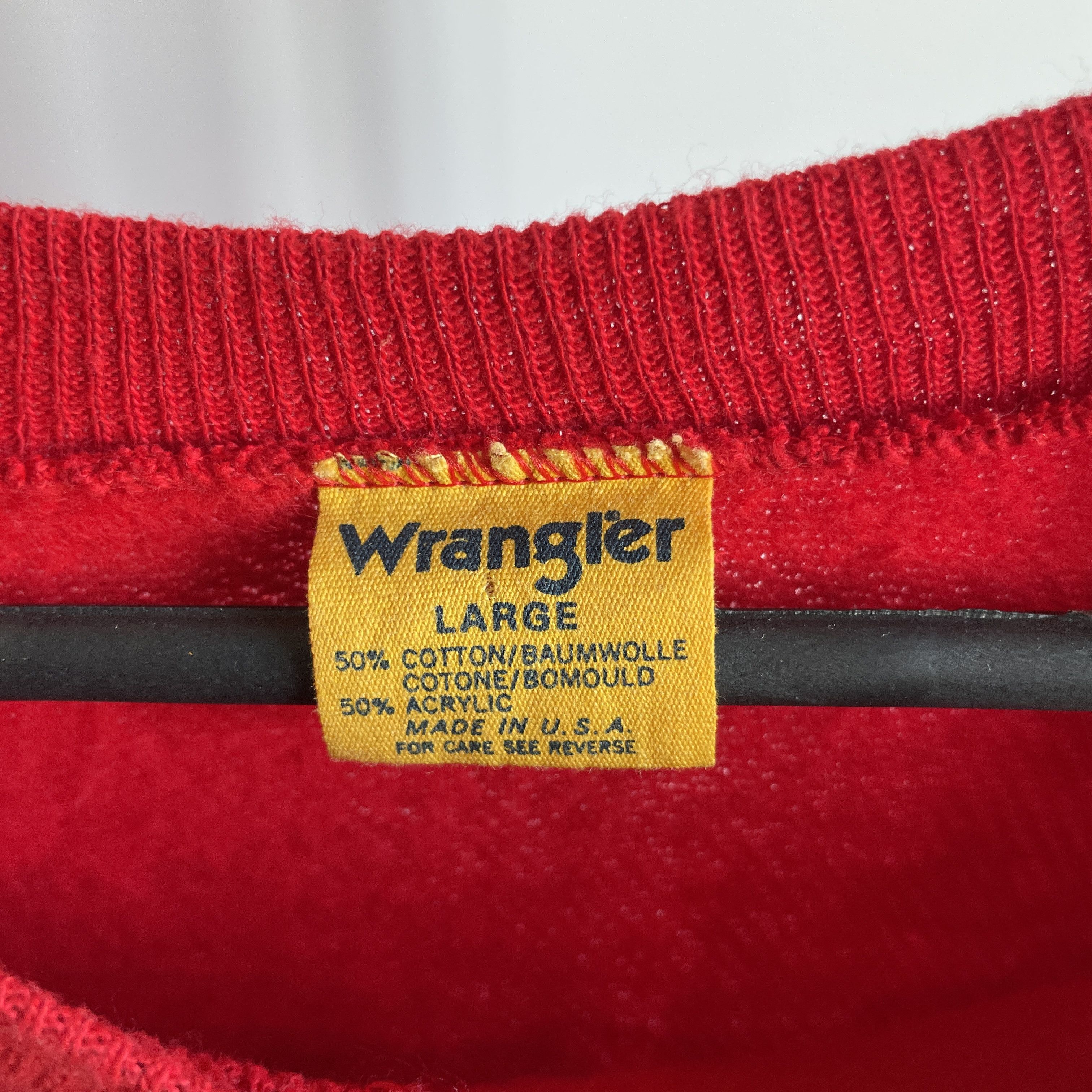 Wrangler Wrangler Vintage 80's Made in USA Sweatshirt Size L Size US L / EU 52-54 / 3 - 7 Thumbnail