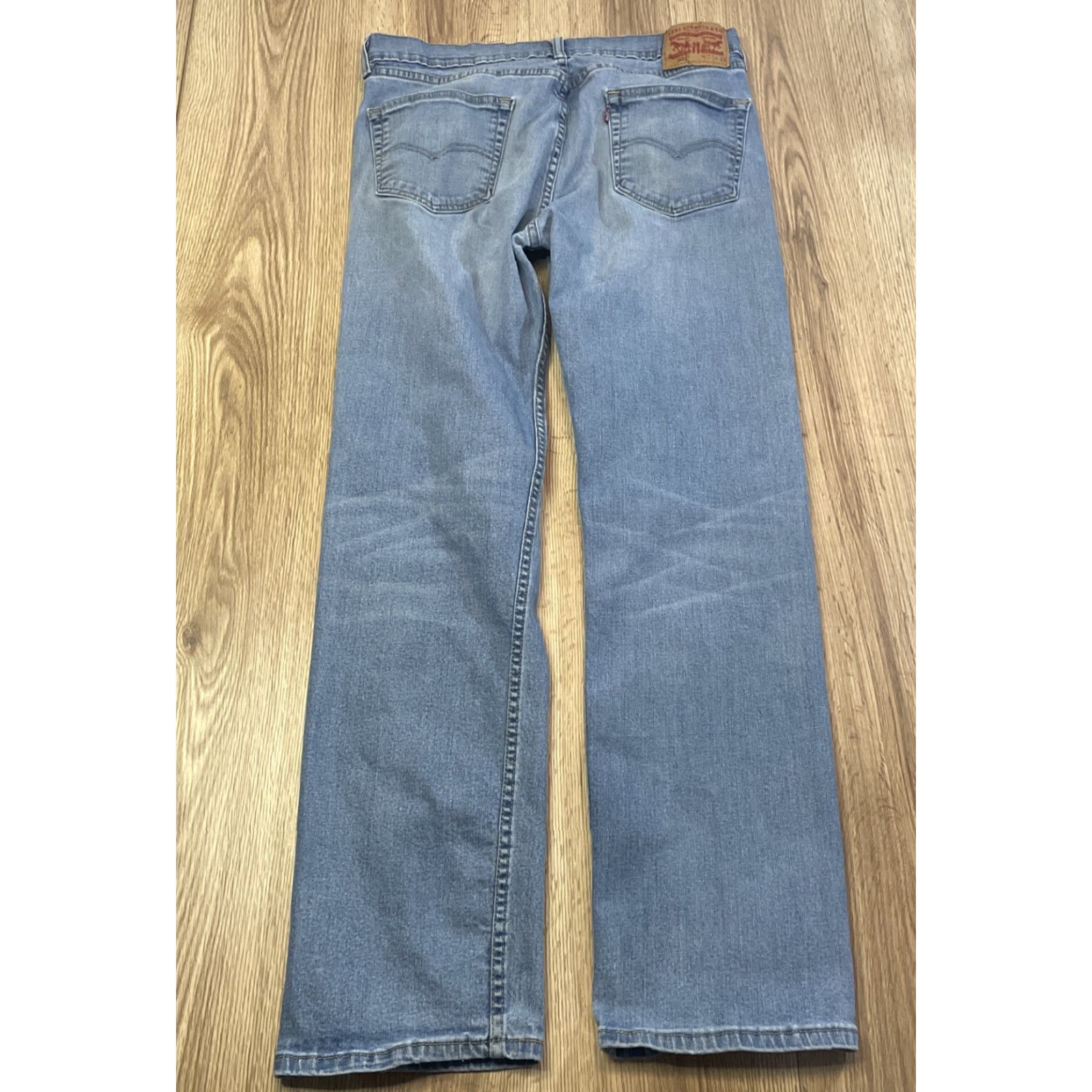 Levi's Levi's 505 Jeans Mens Blue Light Wash Regular Fit Straight Leg 34x32 Size US 34 / EU 50 - 7 Thumbnail