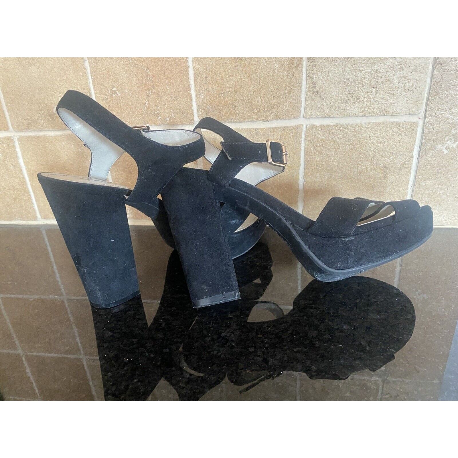Anne Klein Anne Klein Block Heel Blk 7.5 Sandals 323703118 Size US 7.5 / IT 37.5 - 6 Thumbnail