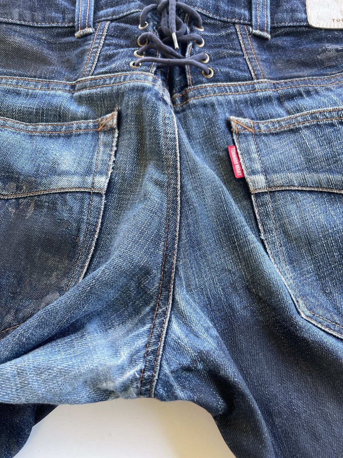 Tornado Mart Tornado Mart Flare Waxed Jeans Size US 33 - 13 Thumbnail