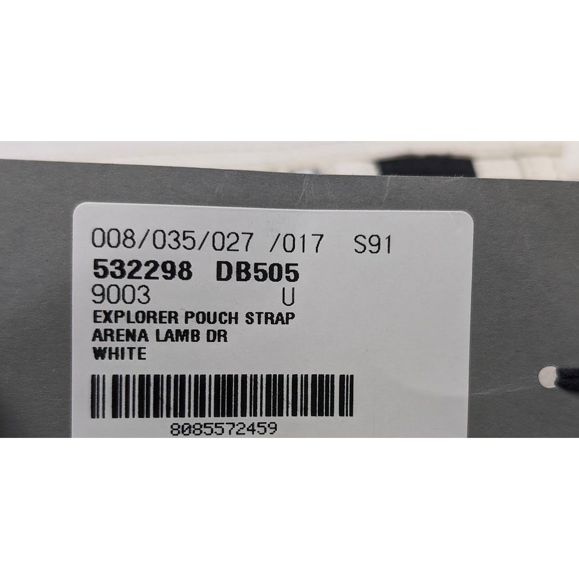 Balenciaga o1rshd1 Size: OS / Arena Lamb Dr Explorer Pouch Strap White Size ONE SIZE - 20 Thumbnail