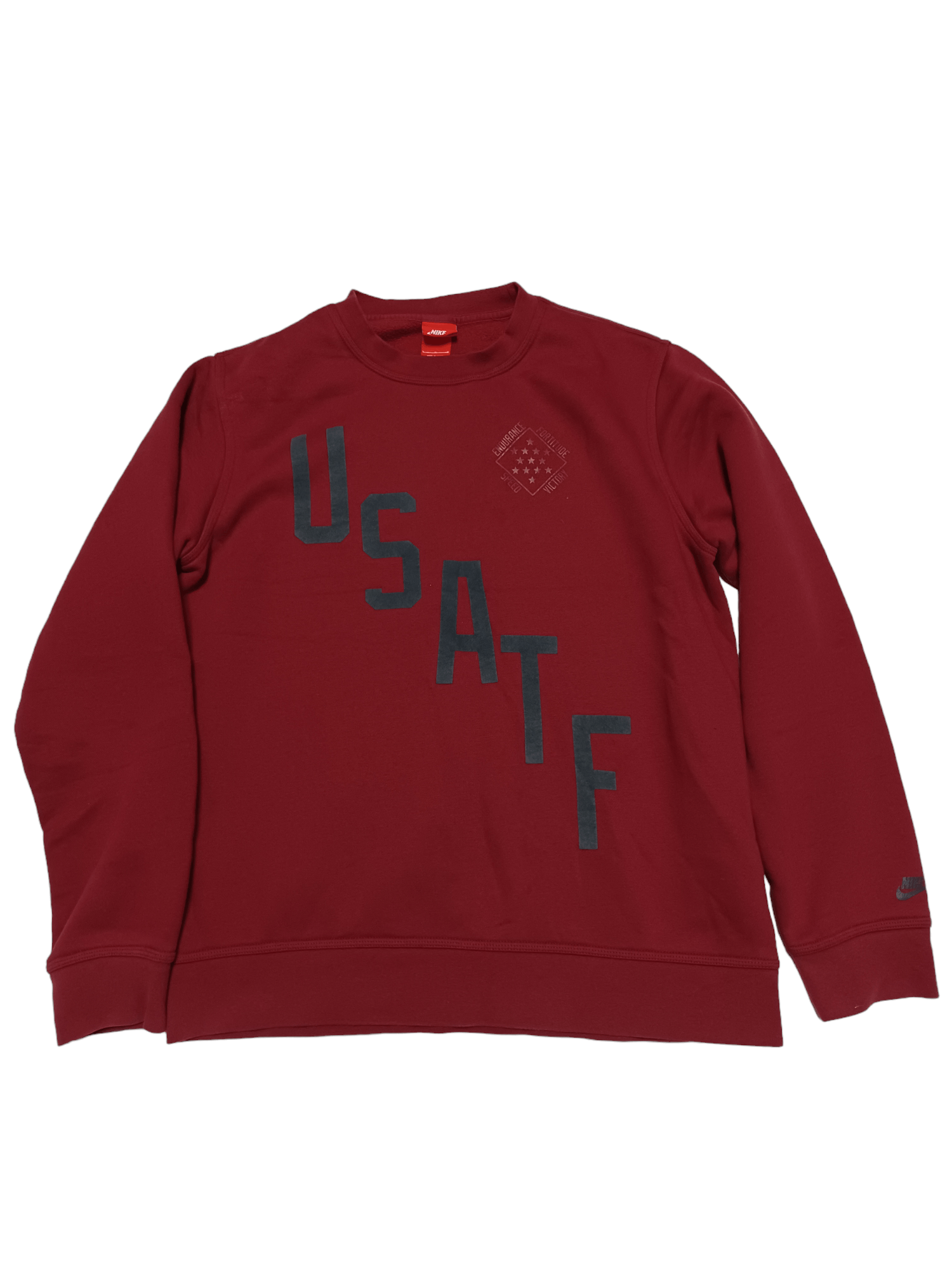 Nike VERY RARE NIKE USATF ATHLETIC SWEATSHIRT ON FLEECE Size US L / EU 52-54 / 3 - 1 Thumbnail