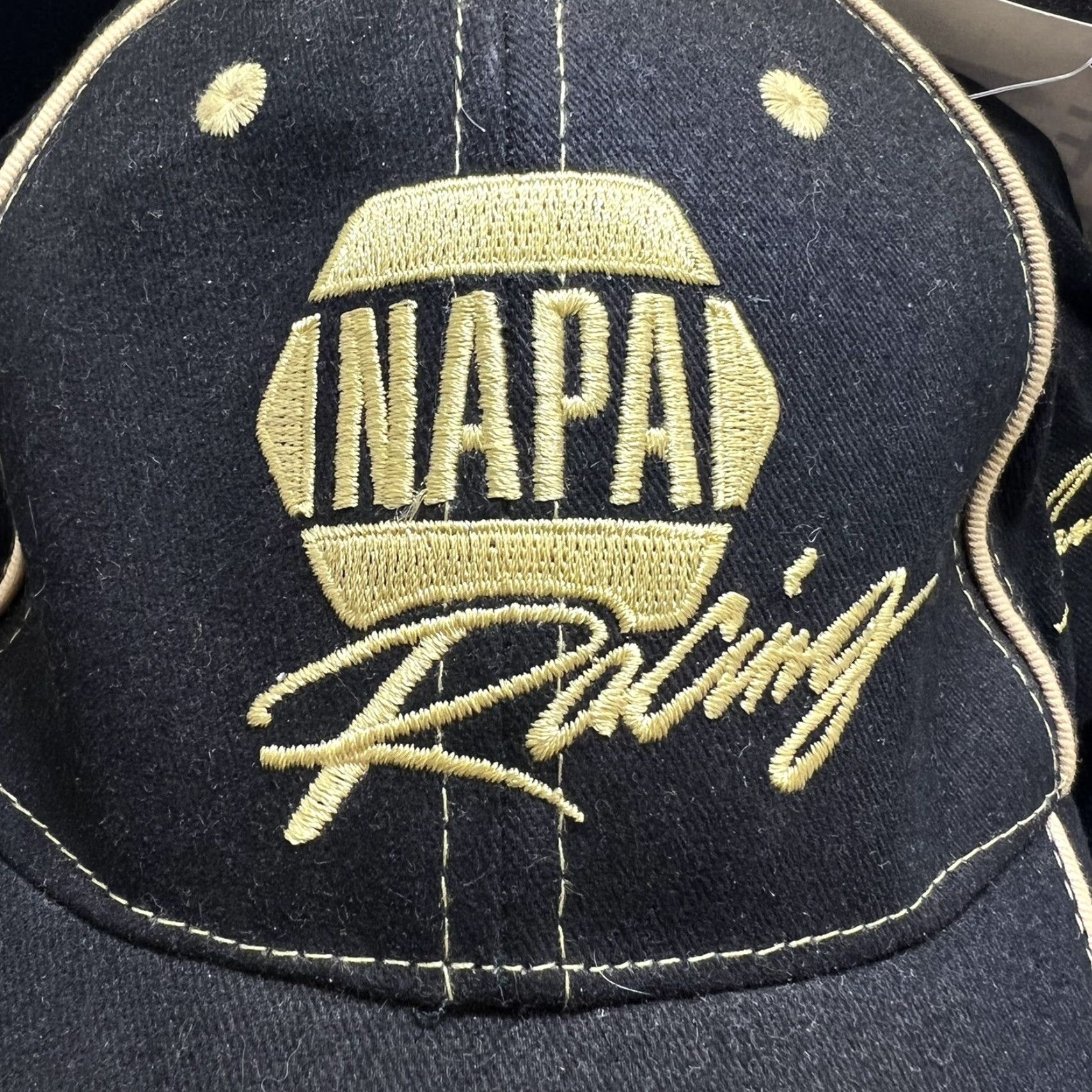 NASCAR VINTAGE Napa Racing Baseball Cap Hat Martin Truex Jr #56 Adjustable White Black Camo One Size Mens Size ONE SIZE - 2 Thumbnail