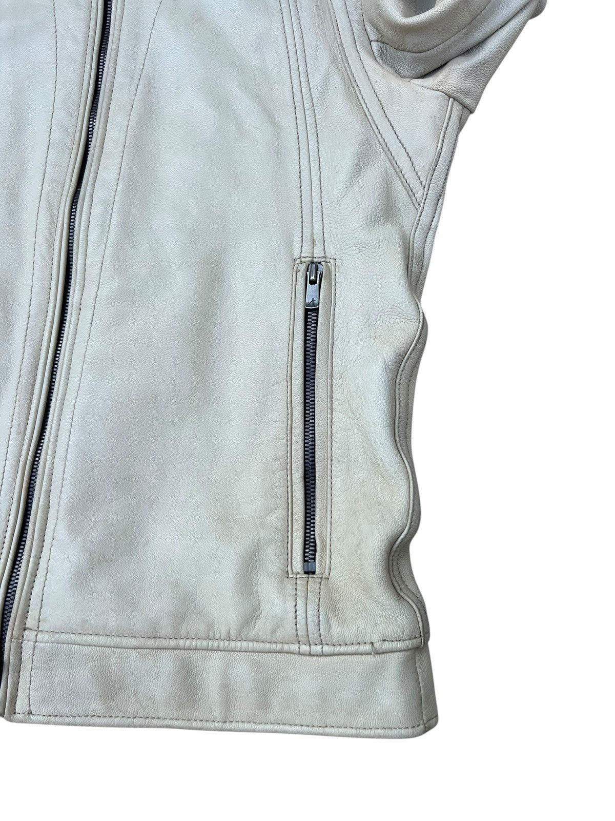 JACKROSE Jackrose Luv Maison Patina Stains Leather Racer Jacket Size US S / EU 44-46 / 1 - 11 Thumbnail