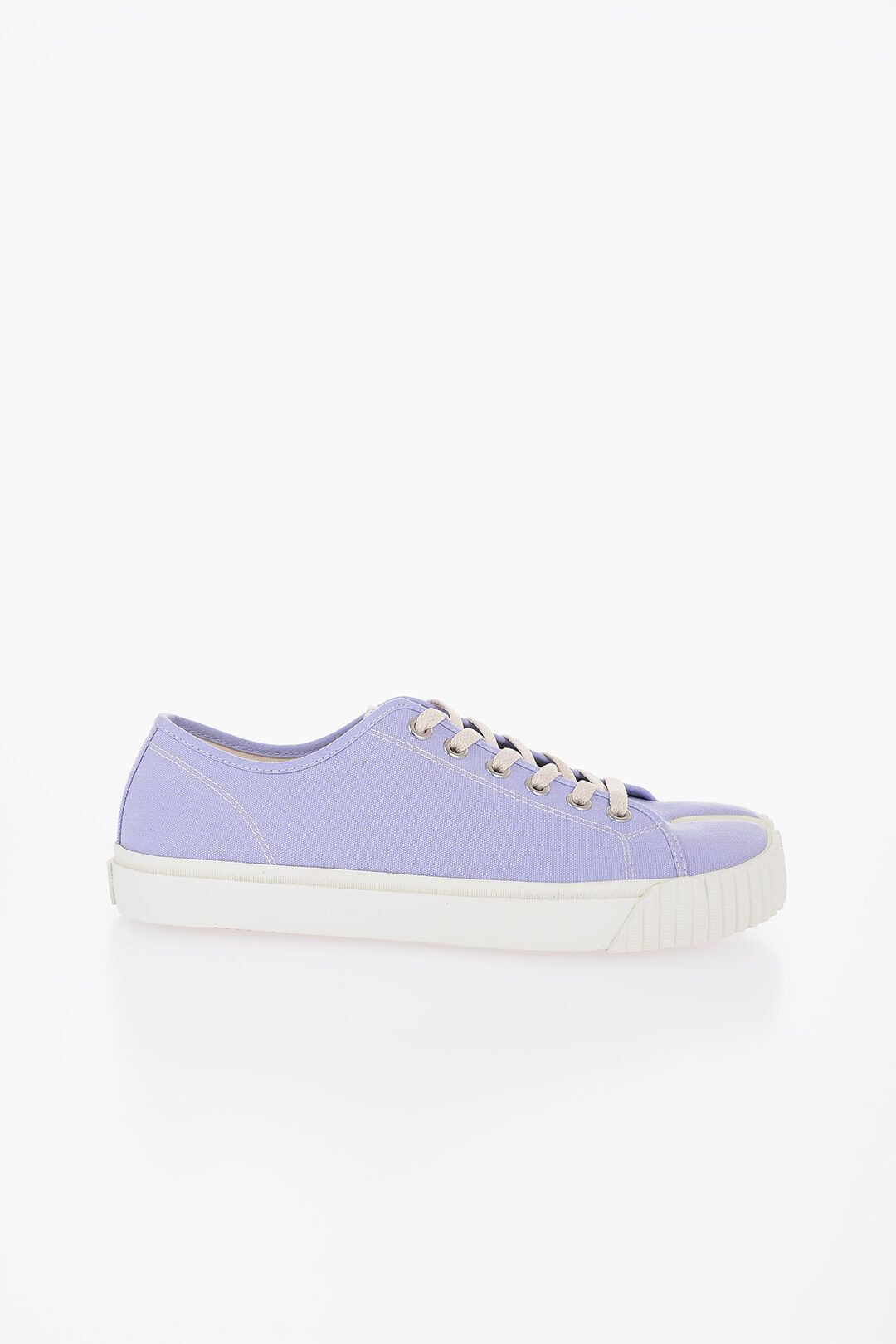 Maison Margiela og1mm0625 Canvas Tabi Low-Top Sneakers in Light Purple Size US 9 / EU 42 - 1 Thumbnail
