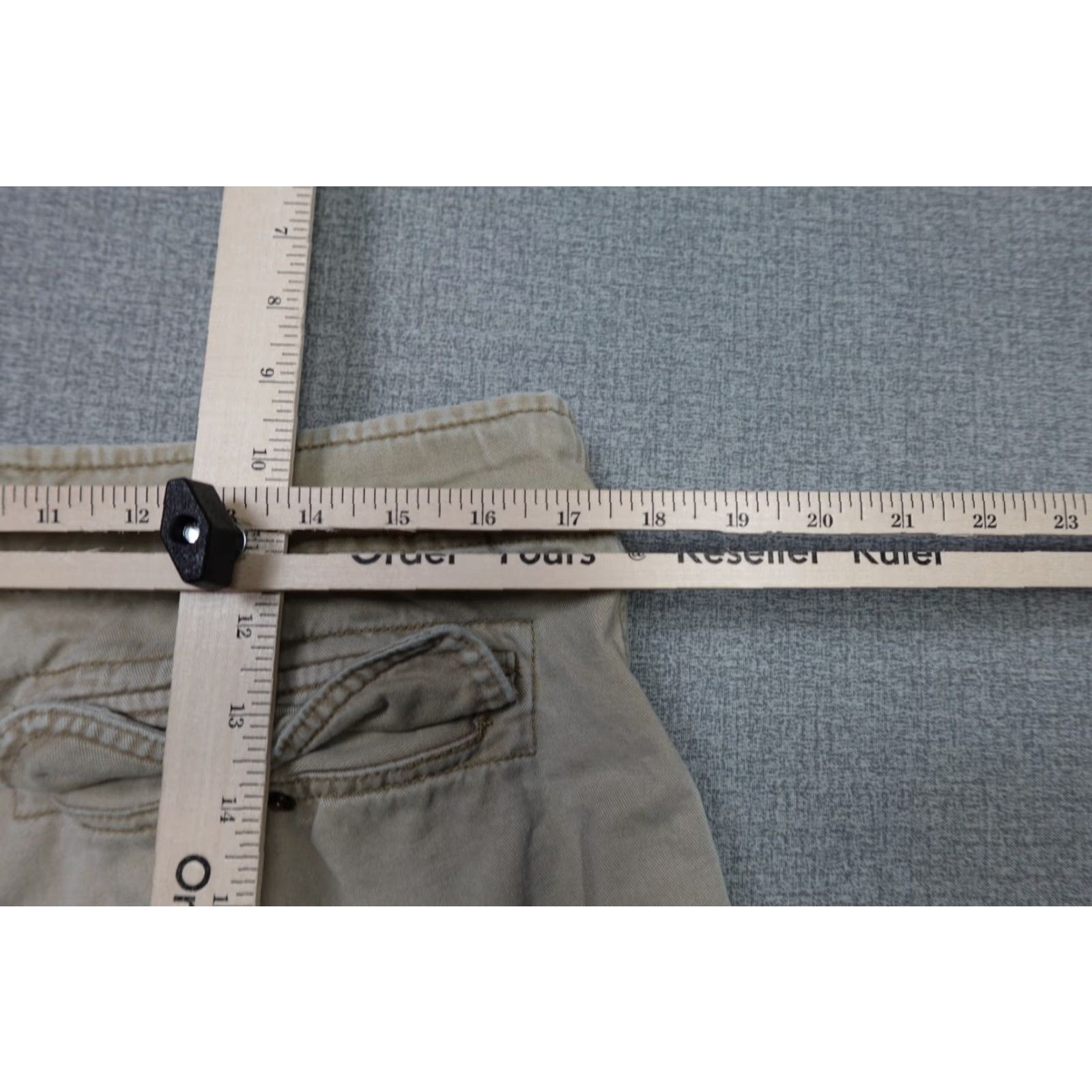 Aeropostale VINTAGE Aeropostale Shorts Mens 34 Beige Cargo 5-Pocket Regular Belt Loops Front Flat Front Cotton Beige Summer Mens Size US 34 / EU 50 - 5 Thumbnail