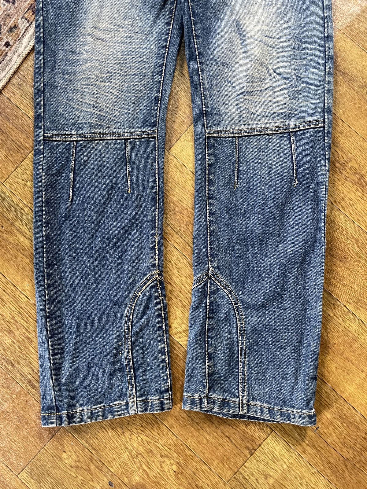 Grunt Style Crazy Pants Changqingwu Denim Embroidery Size US 33 - 7 Thumbnail