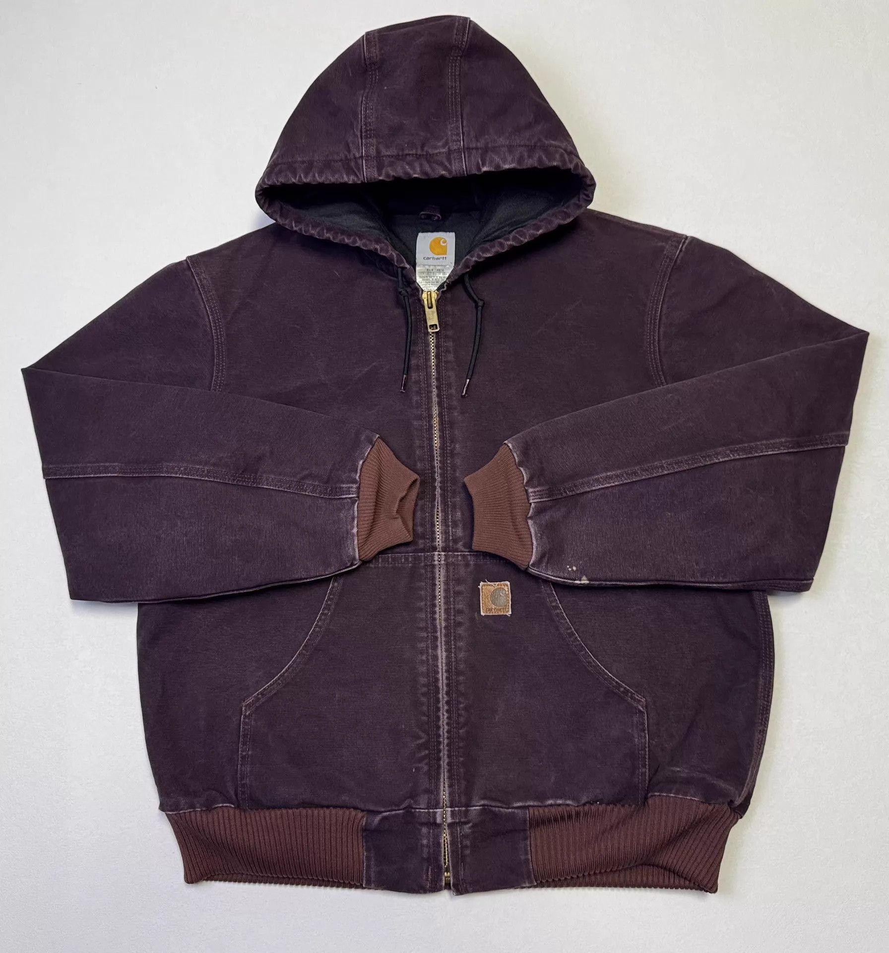 Carhartt × Vintage Vintage Carhartt Hooded Jacket Rare Blue J130 