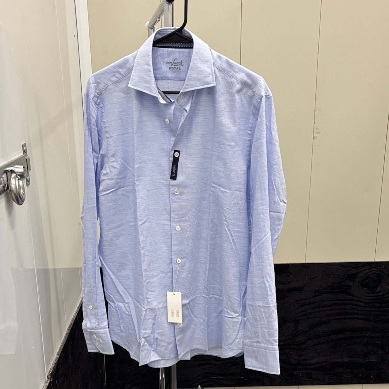 Other NWT Van Laack Royal Men's Classic Blue Dress Shirt Size M Size US M / EU 48-50 / 2 - 9 Thumbnail
