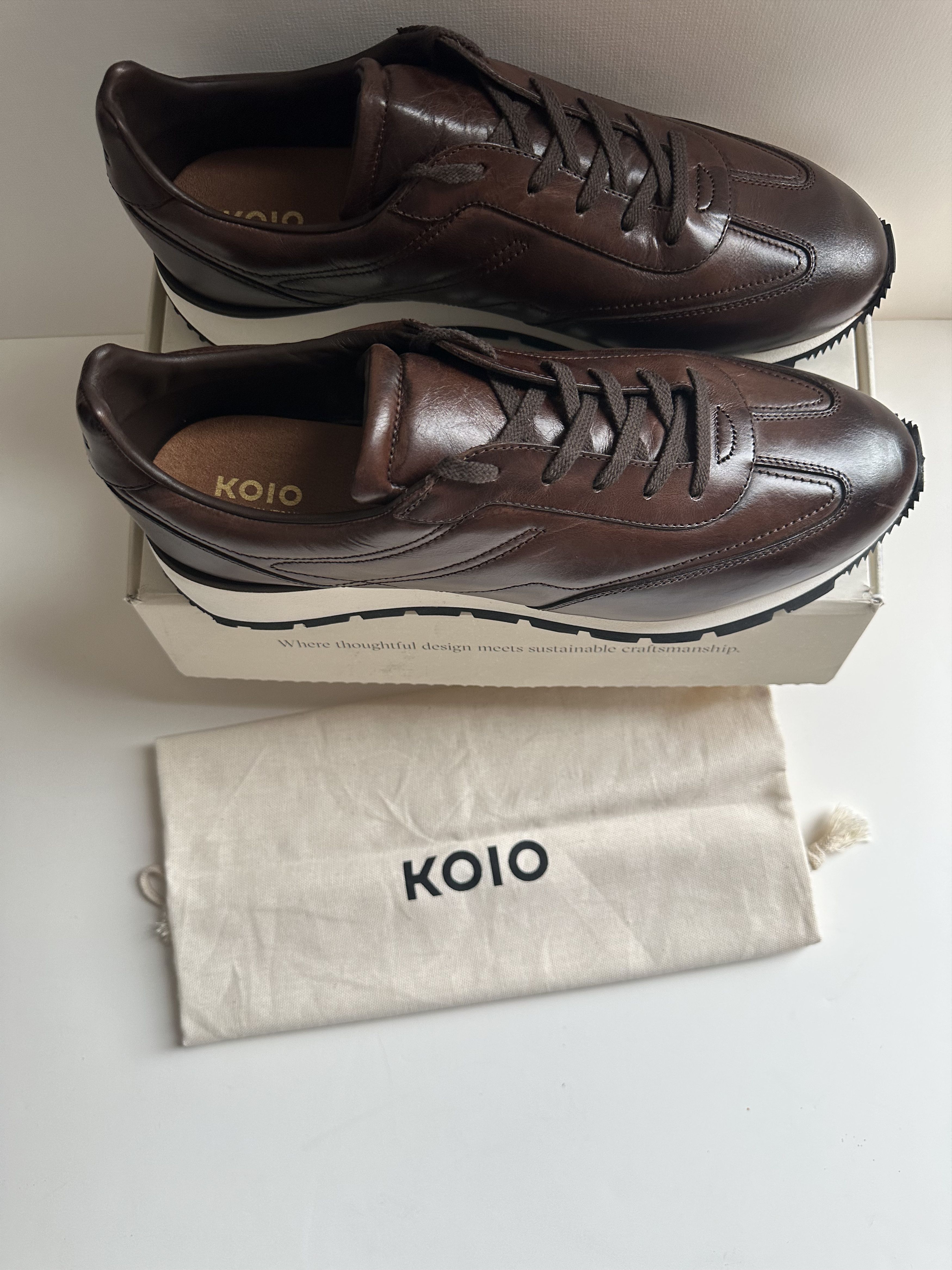 Koio Koio Retro Runners - Mocha - Size 47/US 14 (NIB) Size US 14 / EU 47 - 11 Thumbnail