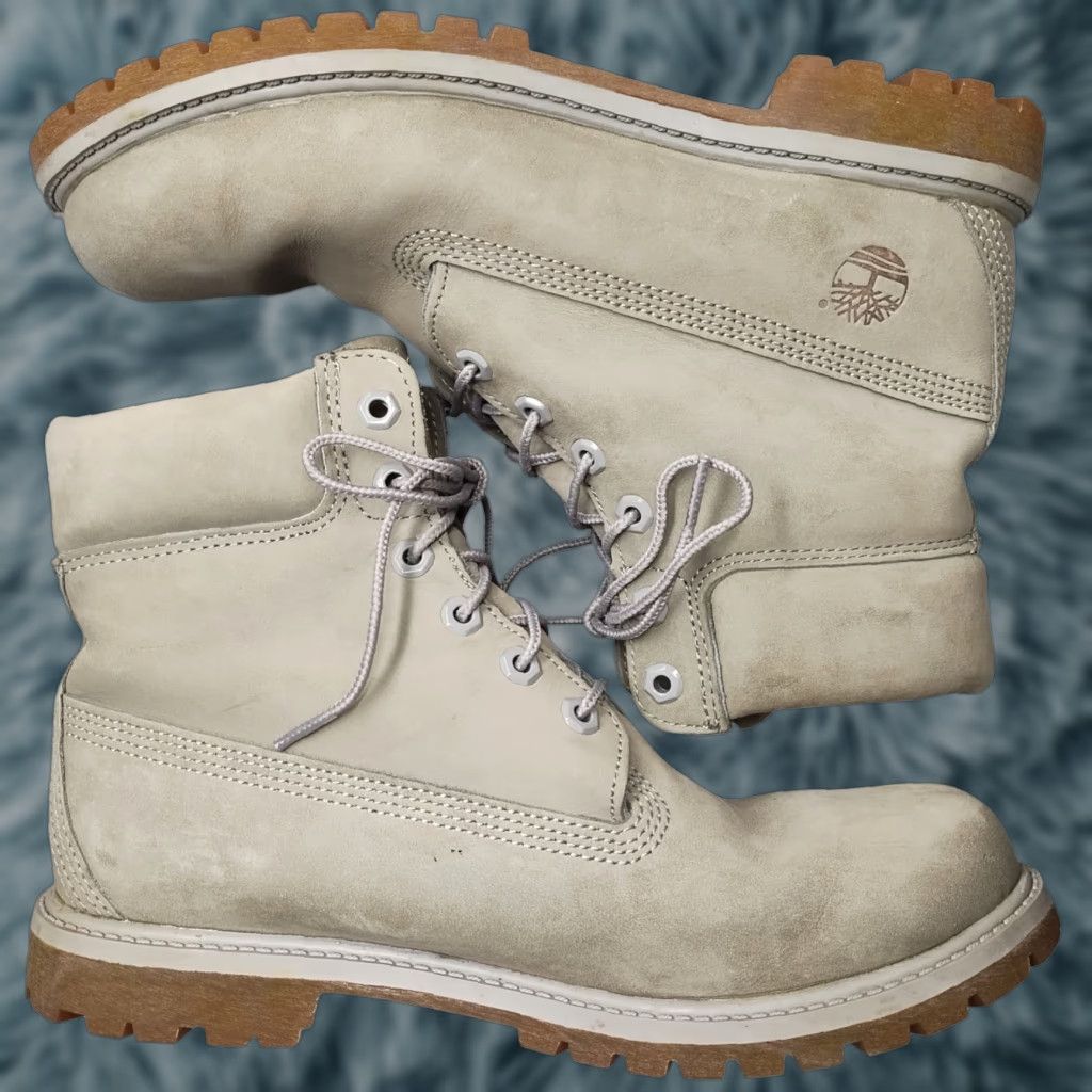 Timberland Timberland Womens US Size 10M Gray Leather Steel Toe Lace Up 1270188 Boot SZ 10M Leather Upper Ankle Pep Size US 10 / IT 40 - 1 Thumbnail