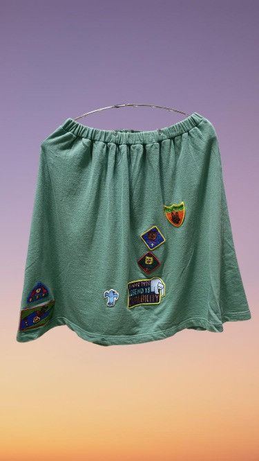 Issey Miyake × Ne-Net Nė-net by Issey Miyake Patches Skirt Size 22" - 1 Thumbnail