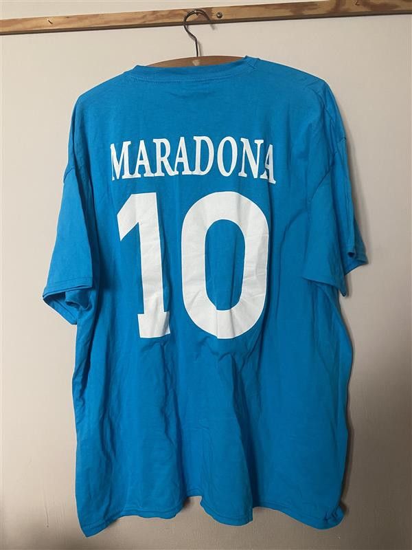Fruit Of The Loom Vintage SSC NAPOLI #0 MARADONA cotton - XXL - UNIQUE Size US XXL / EU 58 / 5 - 1 Thumbnail